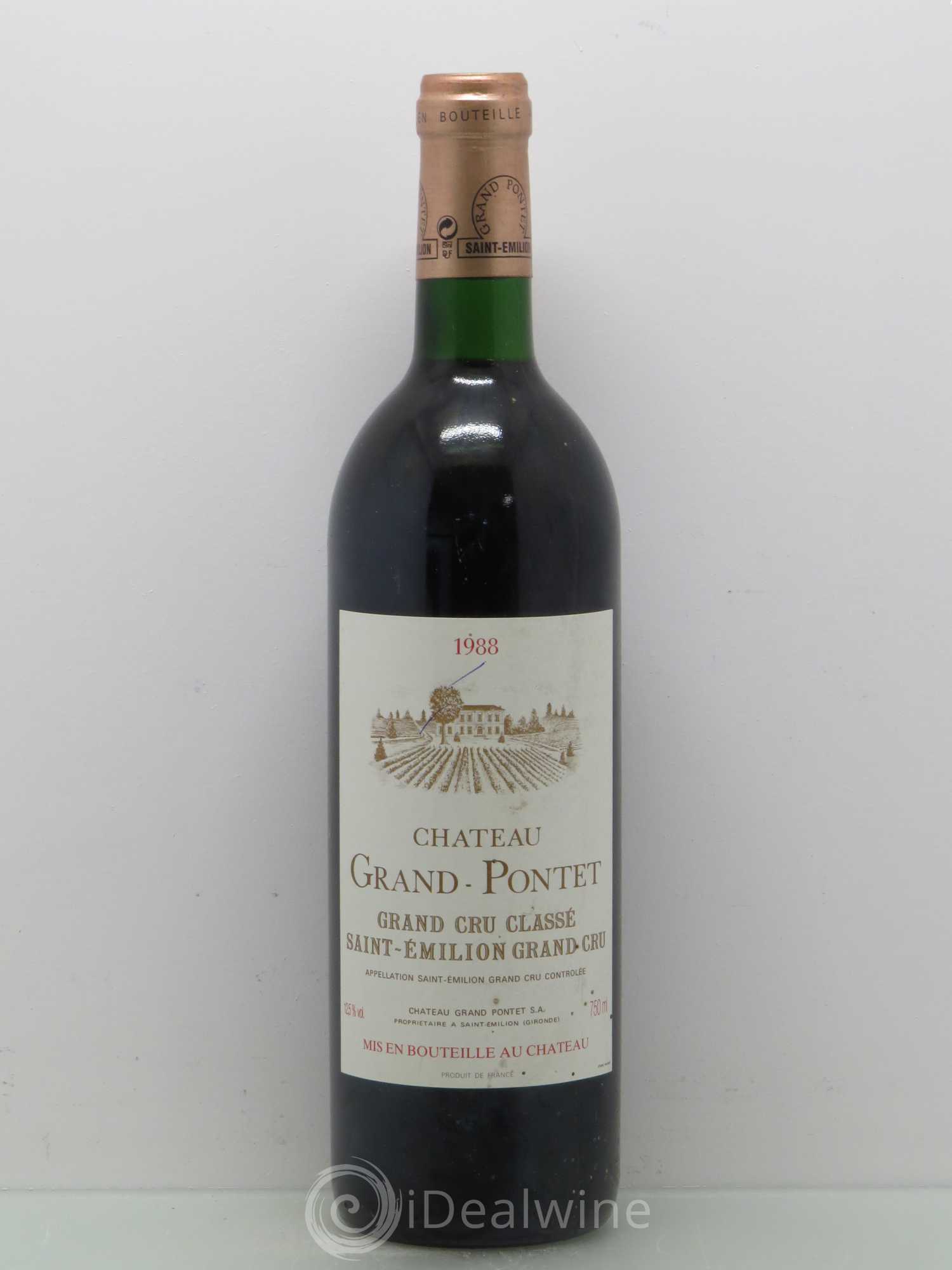 Château Grand Pontet Grand Cru Classé 1988 - Lot de 1 bouteille - 0
