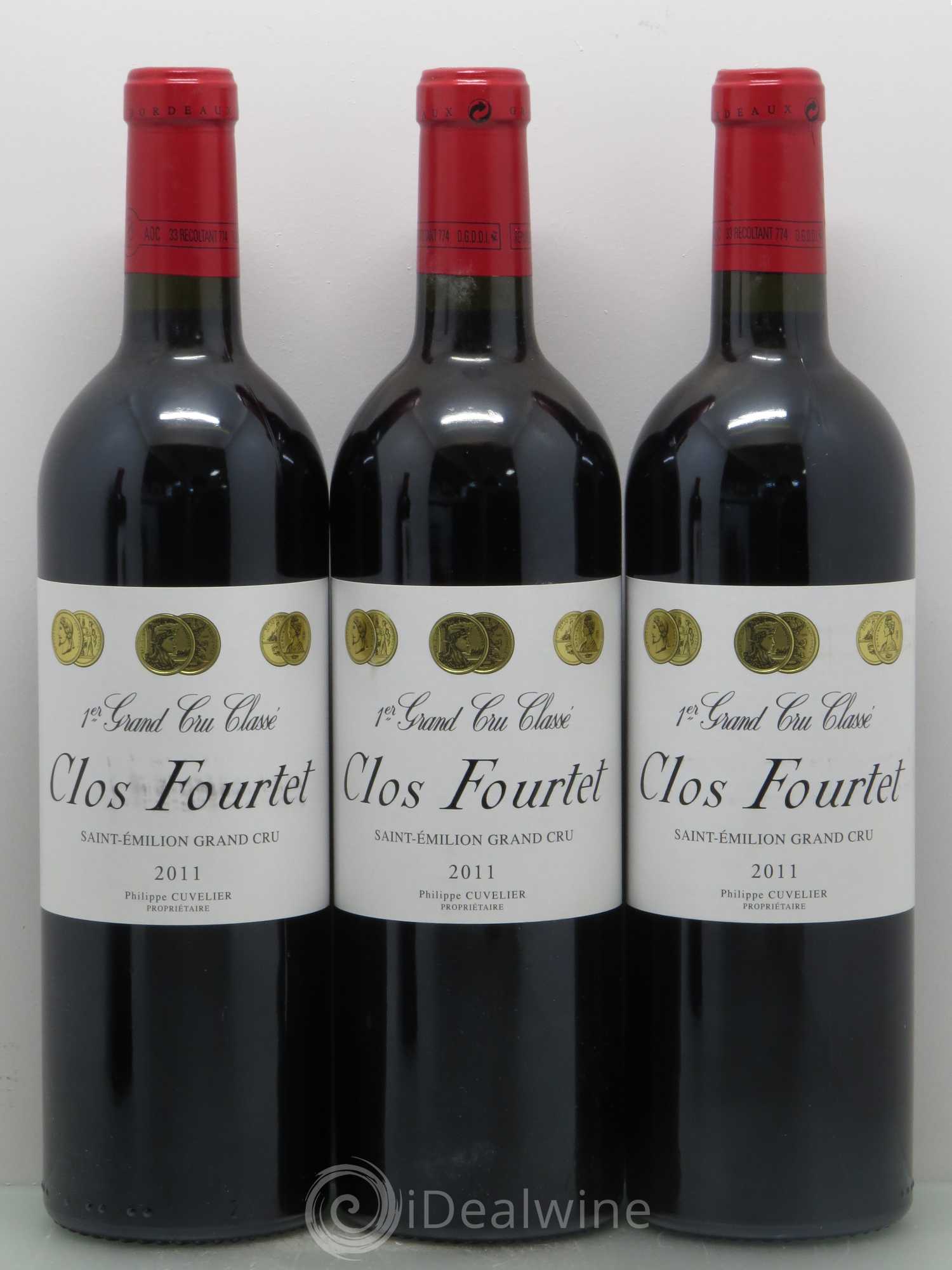 Clos Fourtet 1er Grand Cru Classé B 2011 - Lot de 12 bouteilles - 1