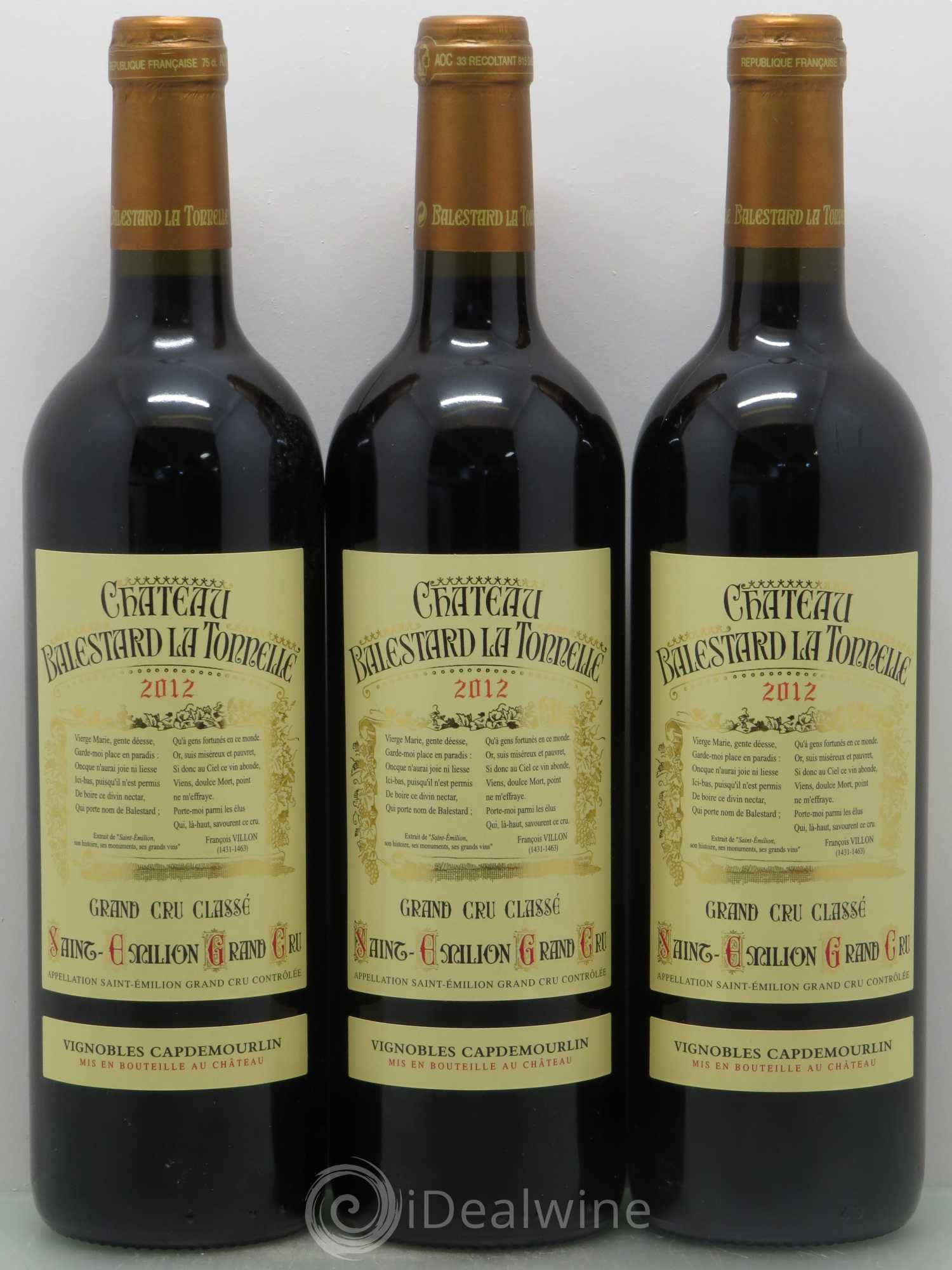 Château Balestard la Tonnelle Grand Cru Classé 2012 - Lot de 12 bouteilles - 2
