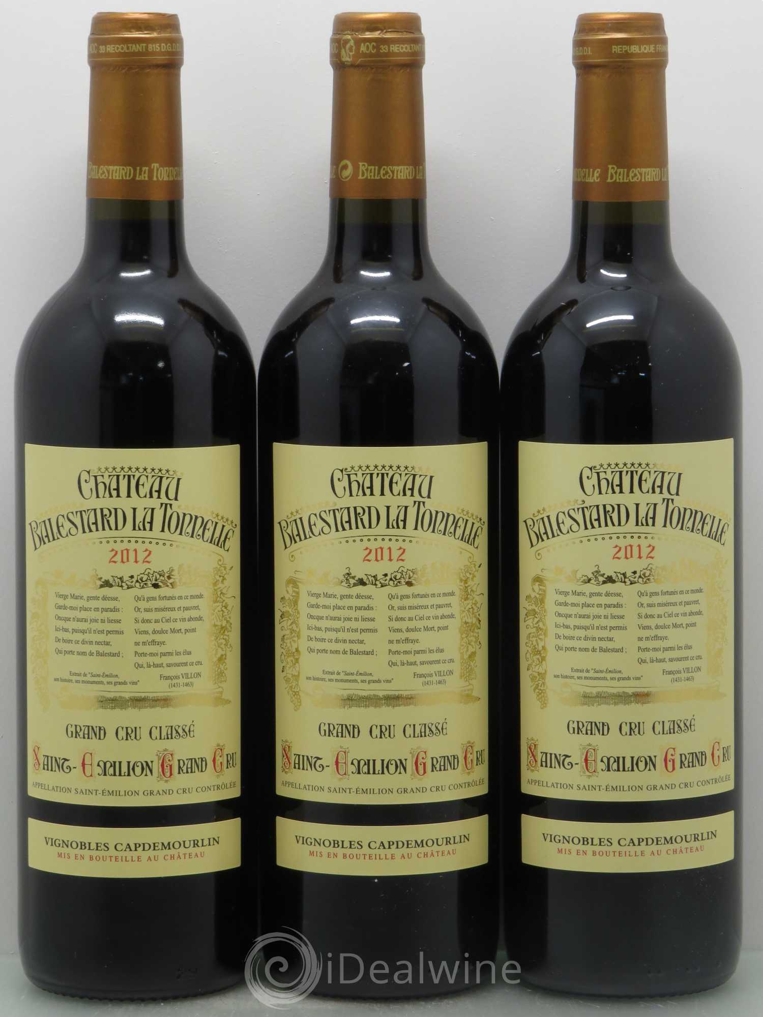 Château Balestard la Tonnelle Grand Cru Classé 2012 - Lot de 12 bouteilles - 3
