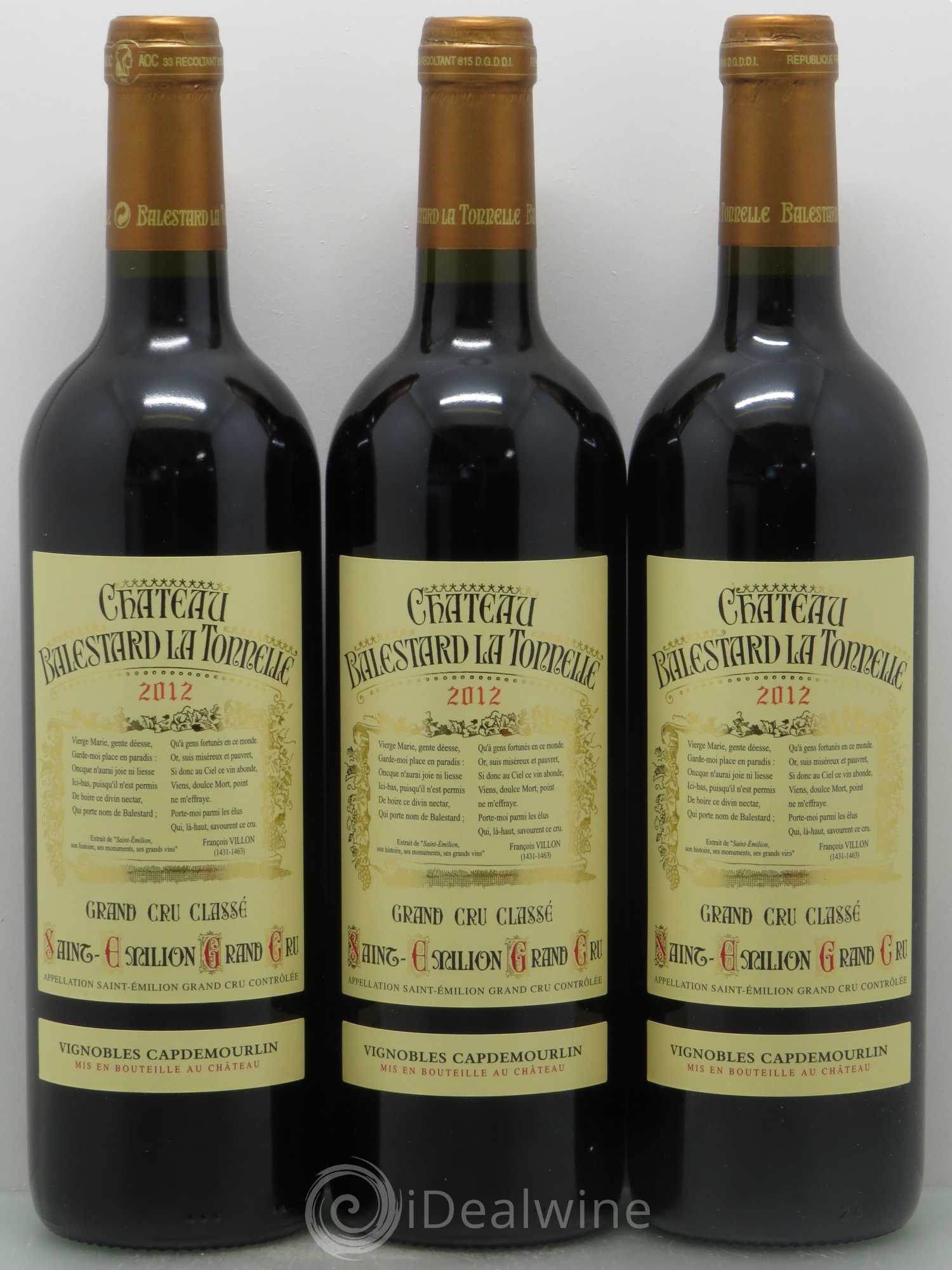 Château Balestard la Tonnelle Grand Cru Classé 2012 - Lot de 12 bouteilles - 4