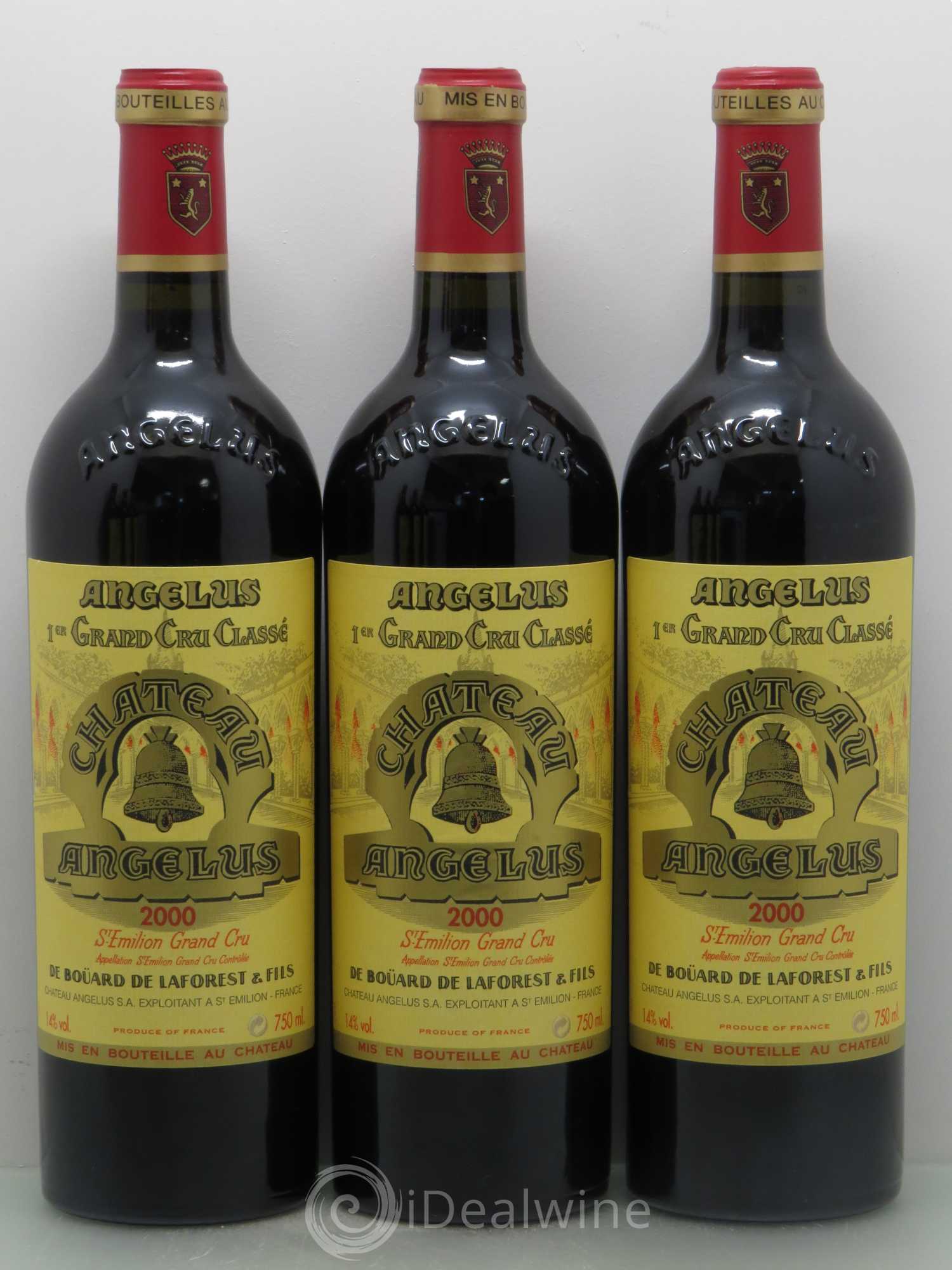 Château Angélus 1er Grand Cru Classé A 2000 - Lot de 6 bouteilles - 1