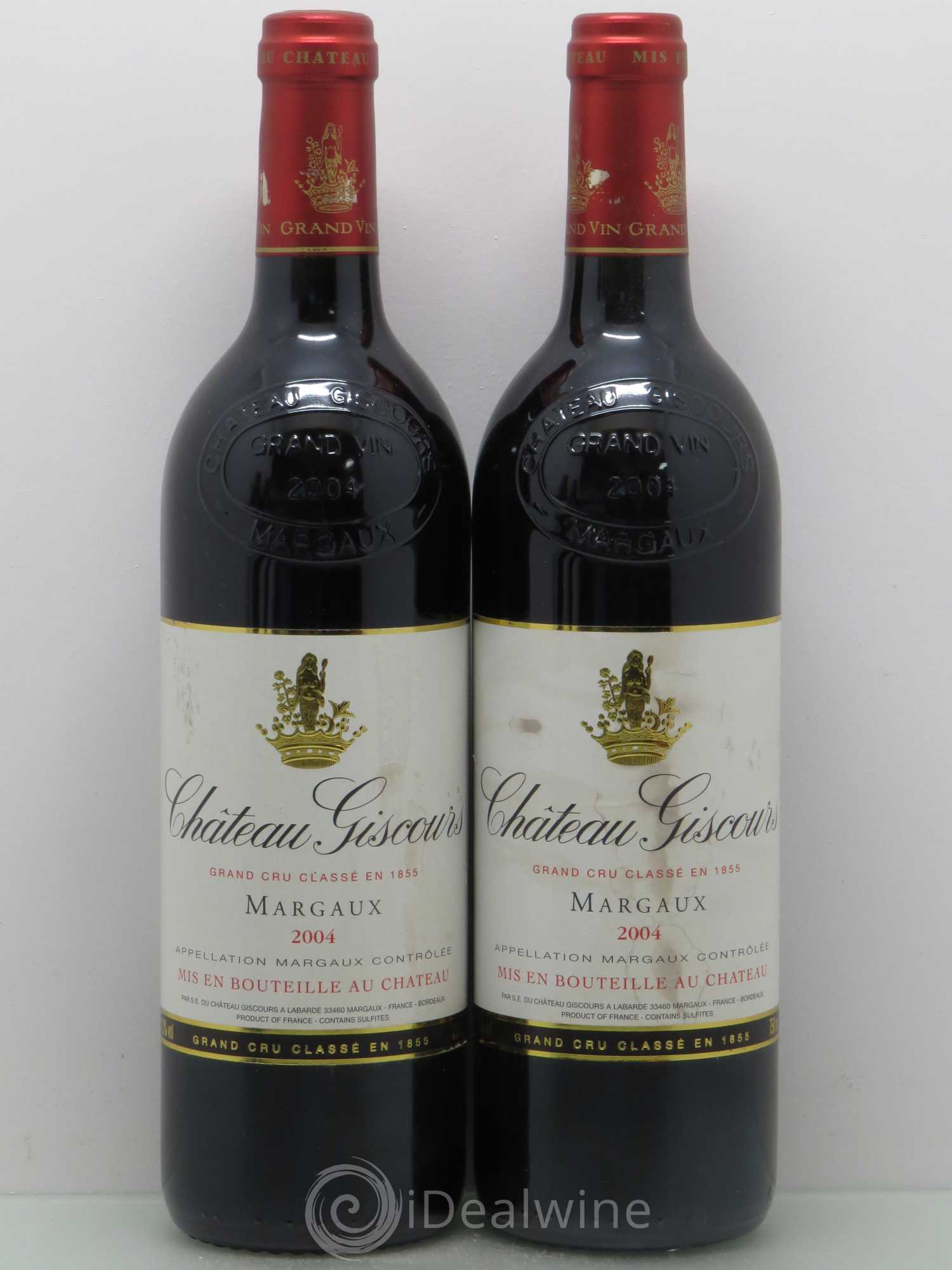 Château Giscours 3ème Grand Cru Classé 2004 - Lot de 4 bouteilles - 1