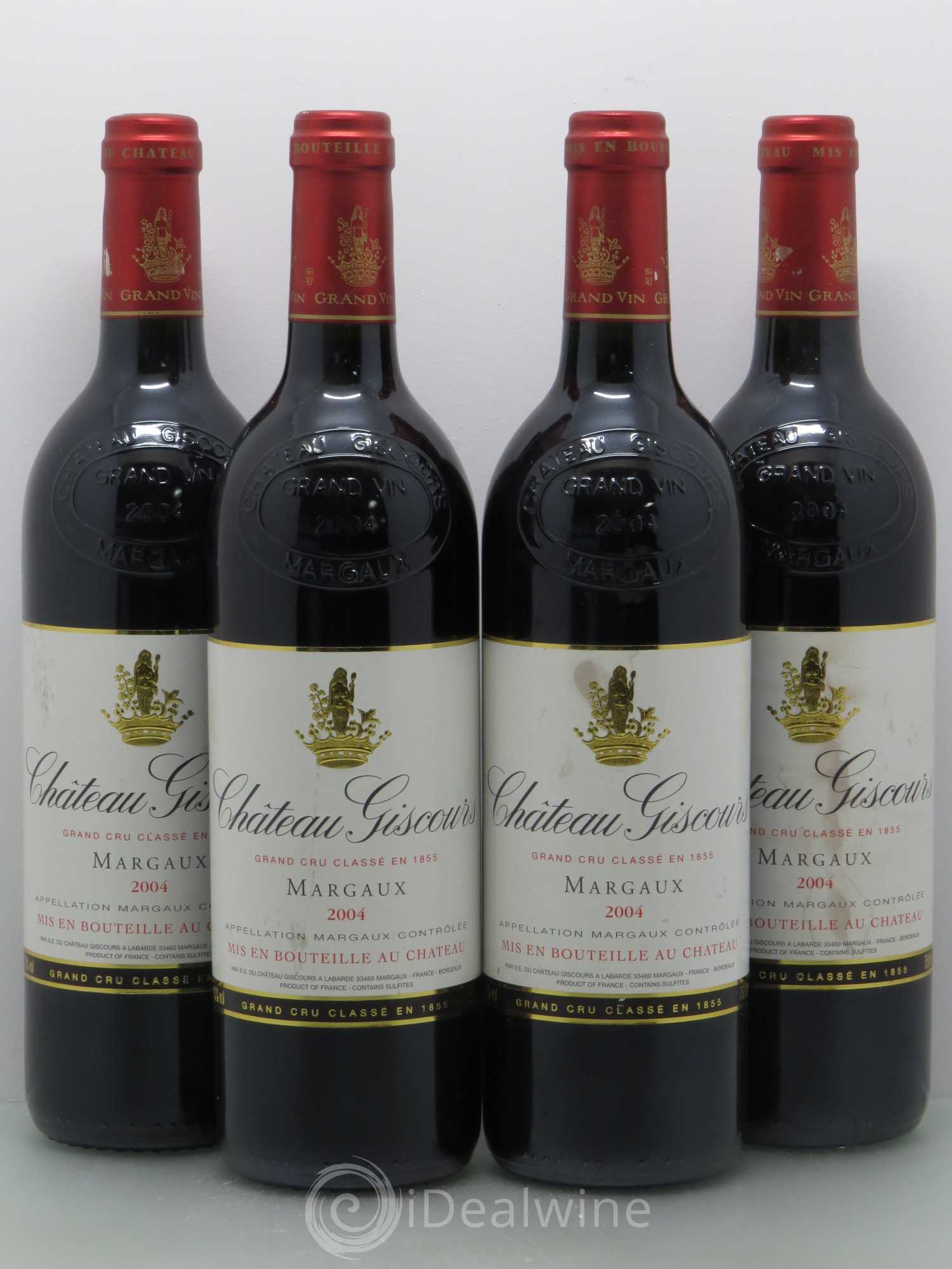 Château Giscours 3ème Grand Cru Classé 2004 - Lot de 4 bouteilles - 0