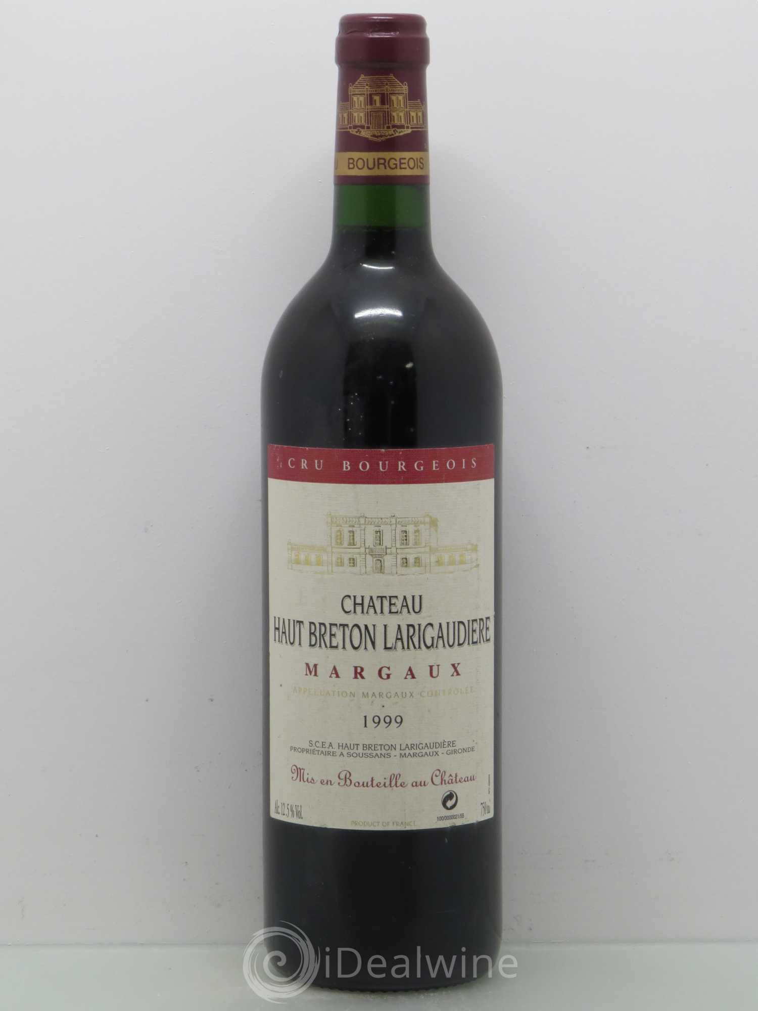 Château Haut Breton Larigaudière Cru Bourgeois 1999 - Lot de 1 bouteille - 0