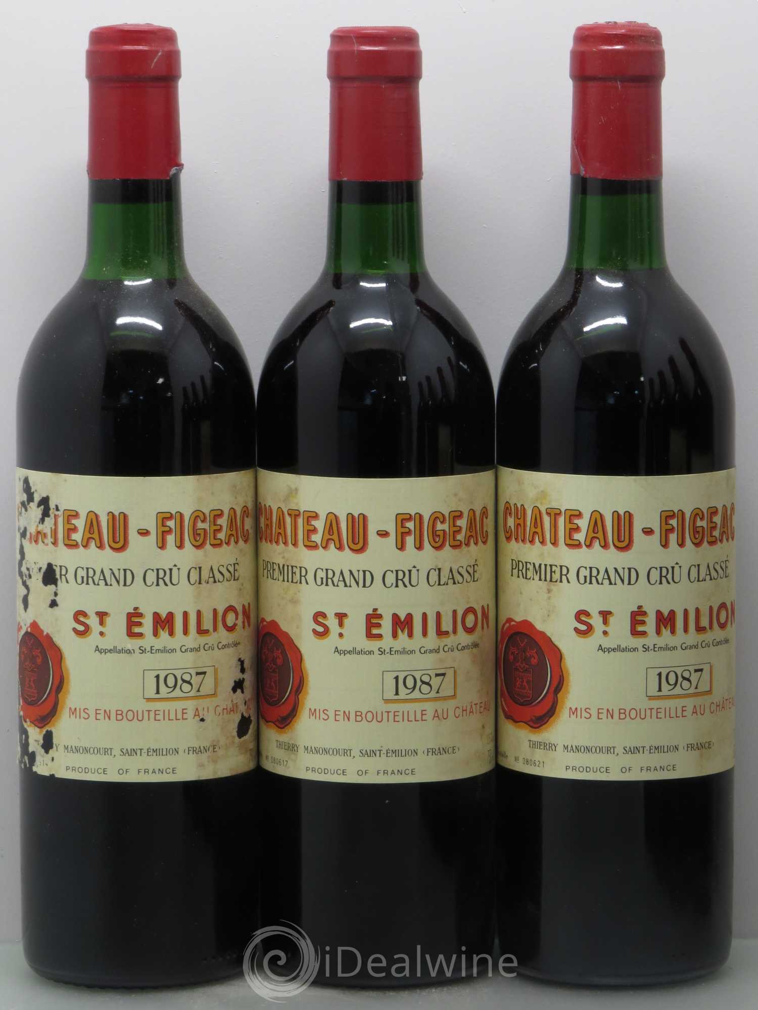 Château Figeac 1er Grand Cru Classé A 1987 - Lot de 10 bouteilles - 2