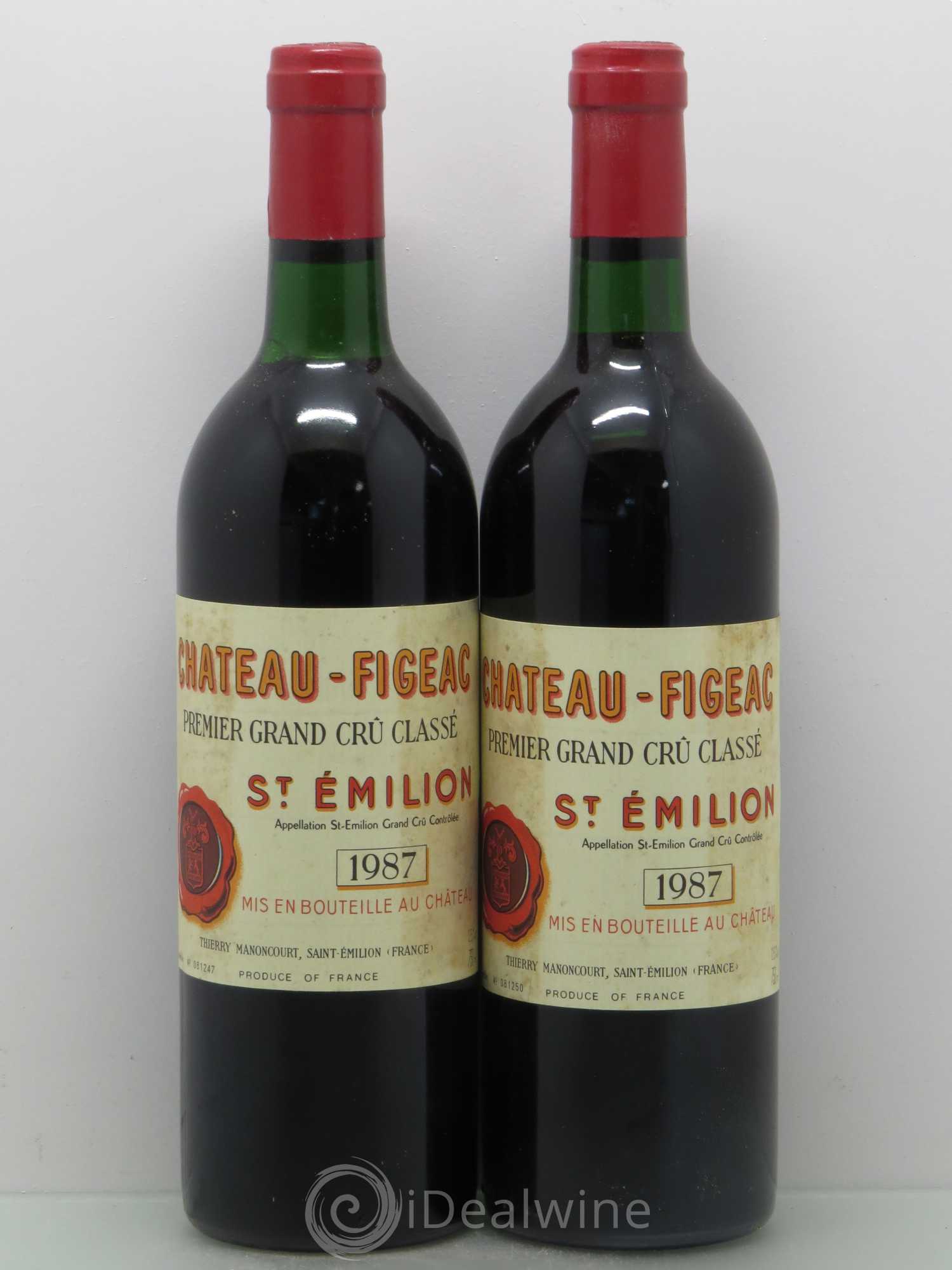 Château Figeac 1er Grand Cru Classé A 1987 - Lot de 10 bouteilles - 4