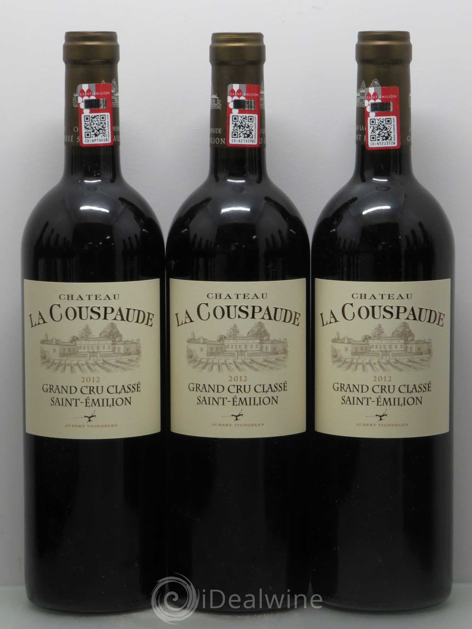 Château la Couspaude Grand Cru Classé 2012 - Lot de 12 bouteilles - 1