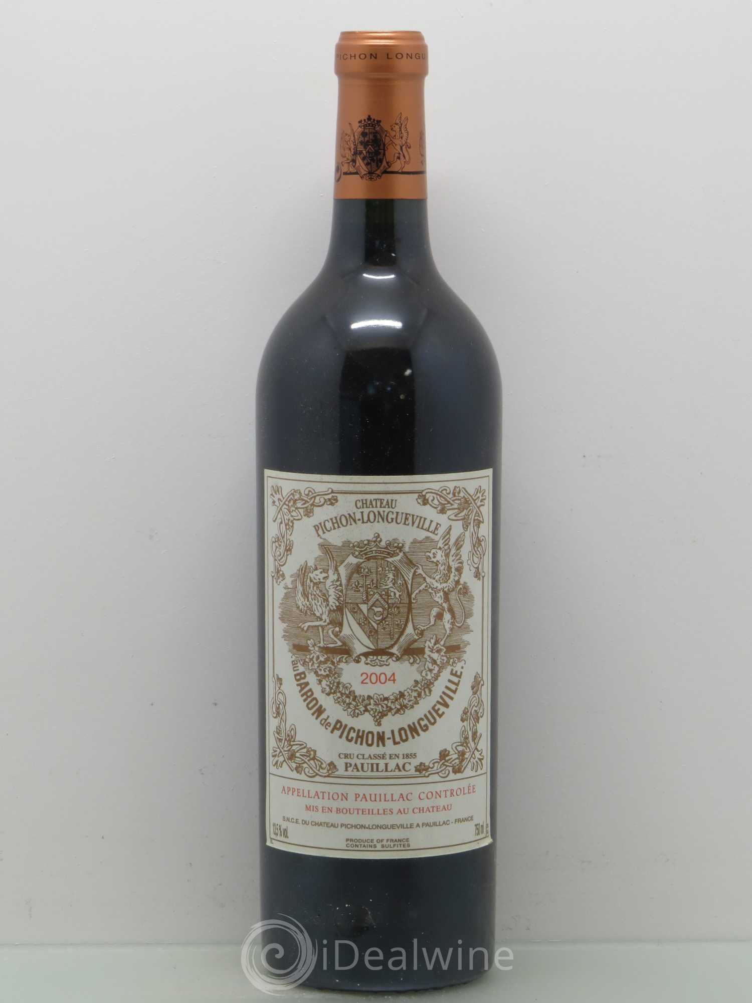 Pichon Longueville Baron 2ème Grand Cru Classé 2004 - Lot de 1 bouteille - 0