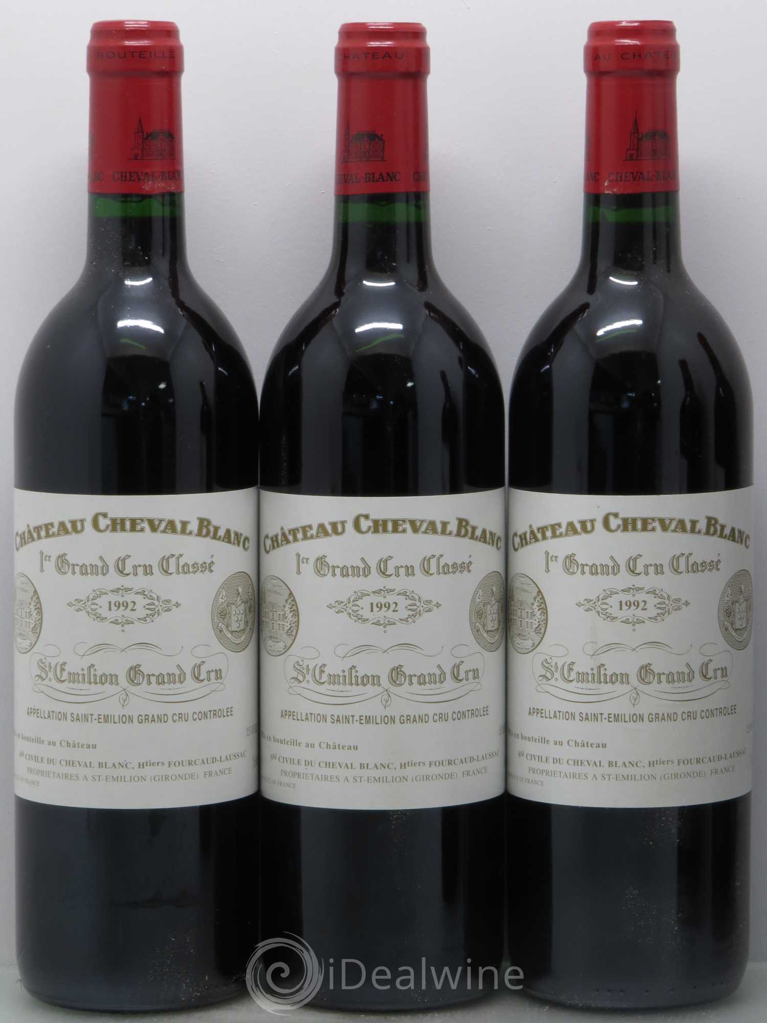 Château Cheval Blanc 1er Grand Cru Classé A 1992 - Lot de 5 bouteilles - 1