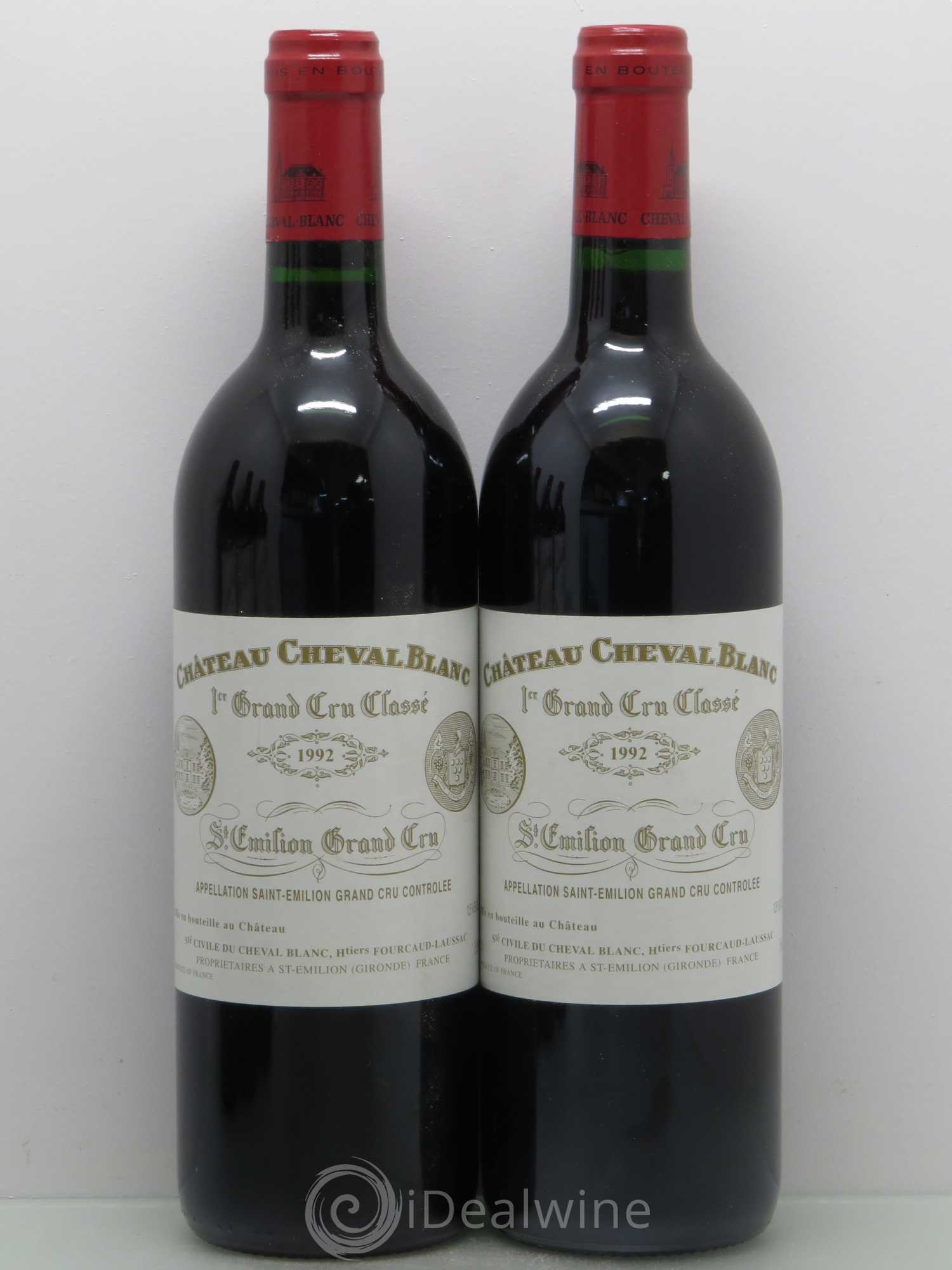 Château Cheval Blanc 1er Grand Cru Classé A 1992 - Lot de 5 bouteilles - 2