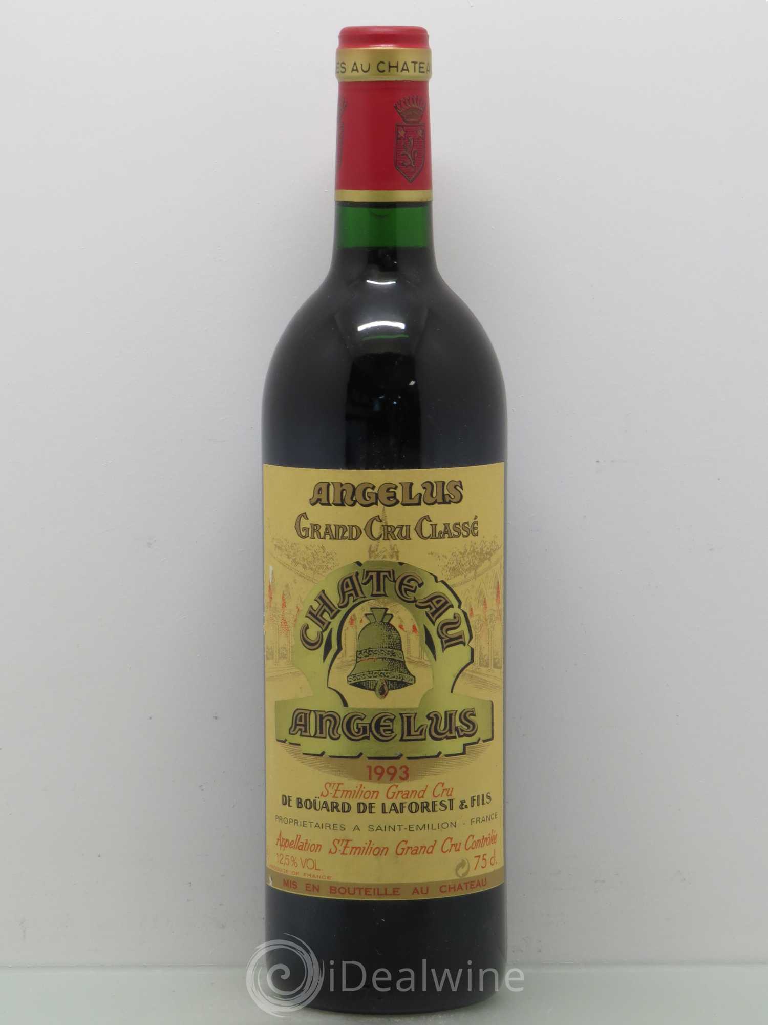 Château Angélus 1er Grand Cru Classé A 1993 - Lot de 1 bouteille - 0