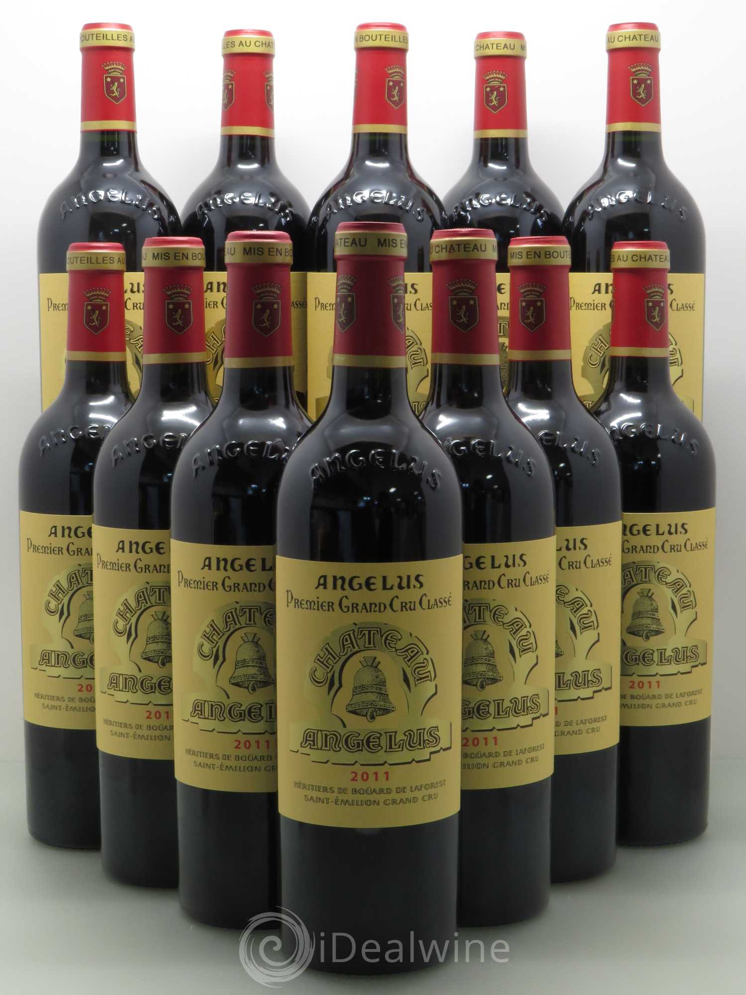 Château Angélus 1er Grand Cru Classé A 2011 - Lot de 12 bouteilles - 0