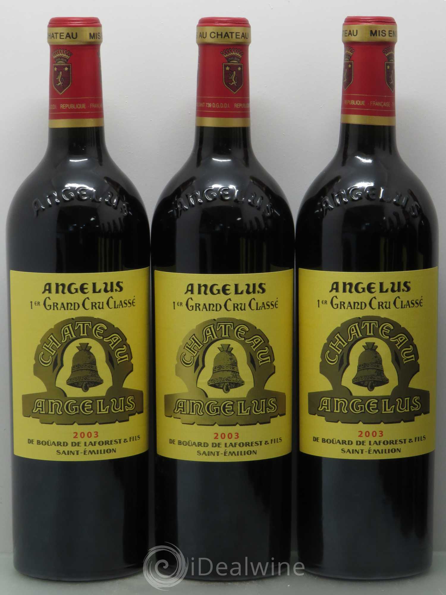 Château Angélus 1er Grand Cru Classé A 2003 - Lot de 12 bouteilles - 2