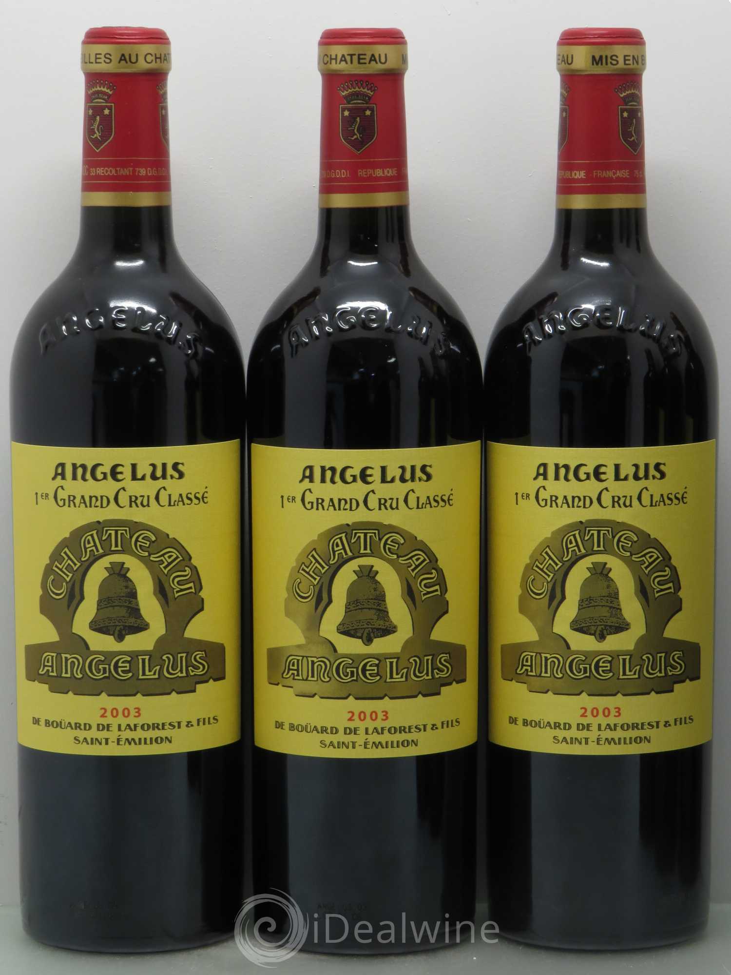 Château Angélus 1er Grand Cru Classé A 2003 - Lot de 12 bouteilles - 3