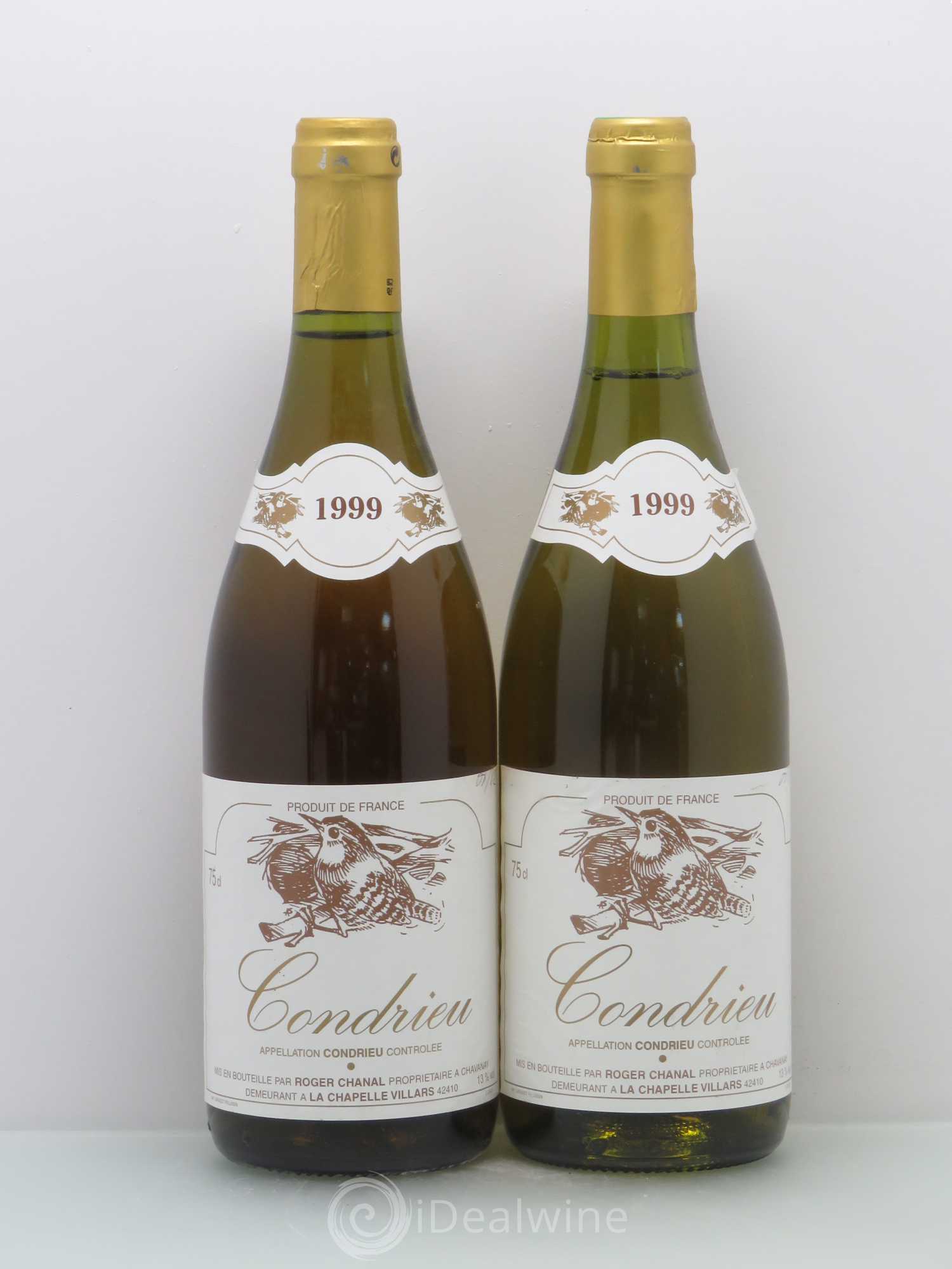Condrieu Chanal 1999 - Posten von 2 Flaschen - 0