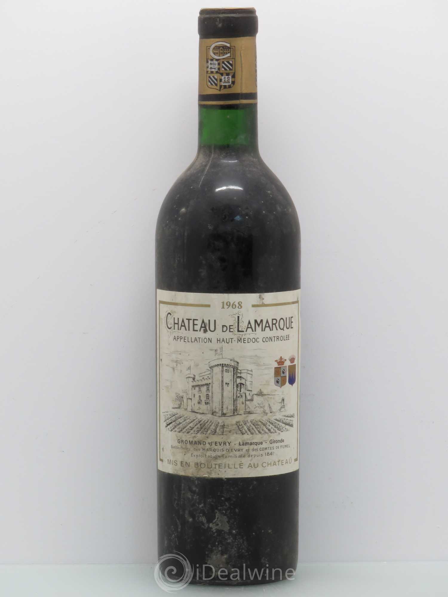 Château de Lamarque Cru Bourgeois 1968 - Lot de 1 bouteille - 0