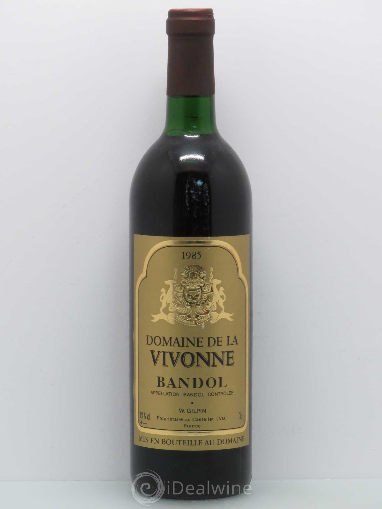 Bandol Domaine De La Vivonne 1985 - Posten von 1 Flasche - 0