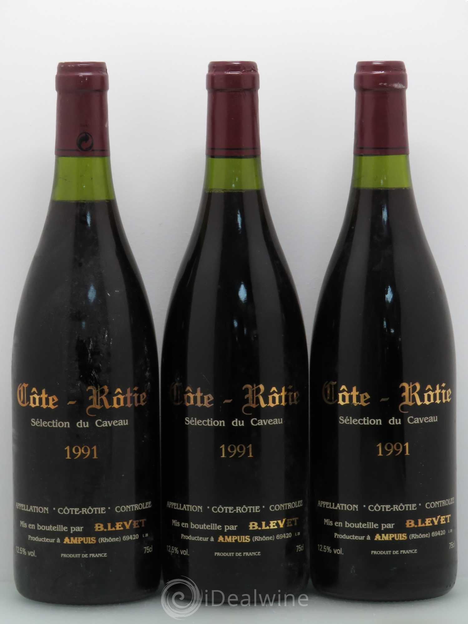 Côte-Rôtie Levet 1991 - Lot de 3 bouteilles - 1