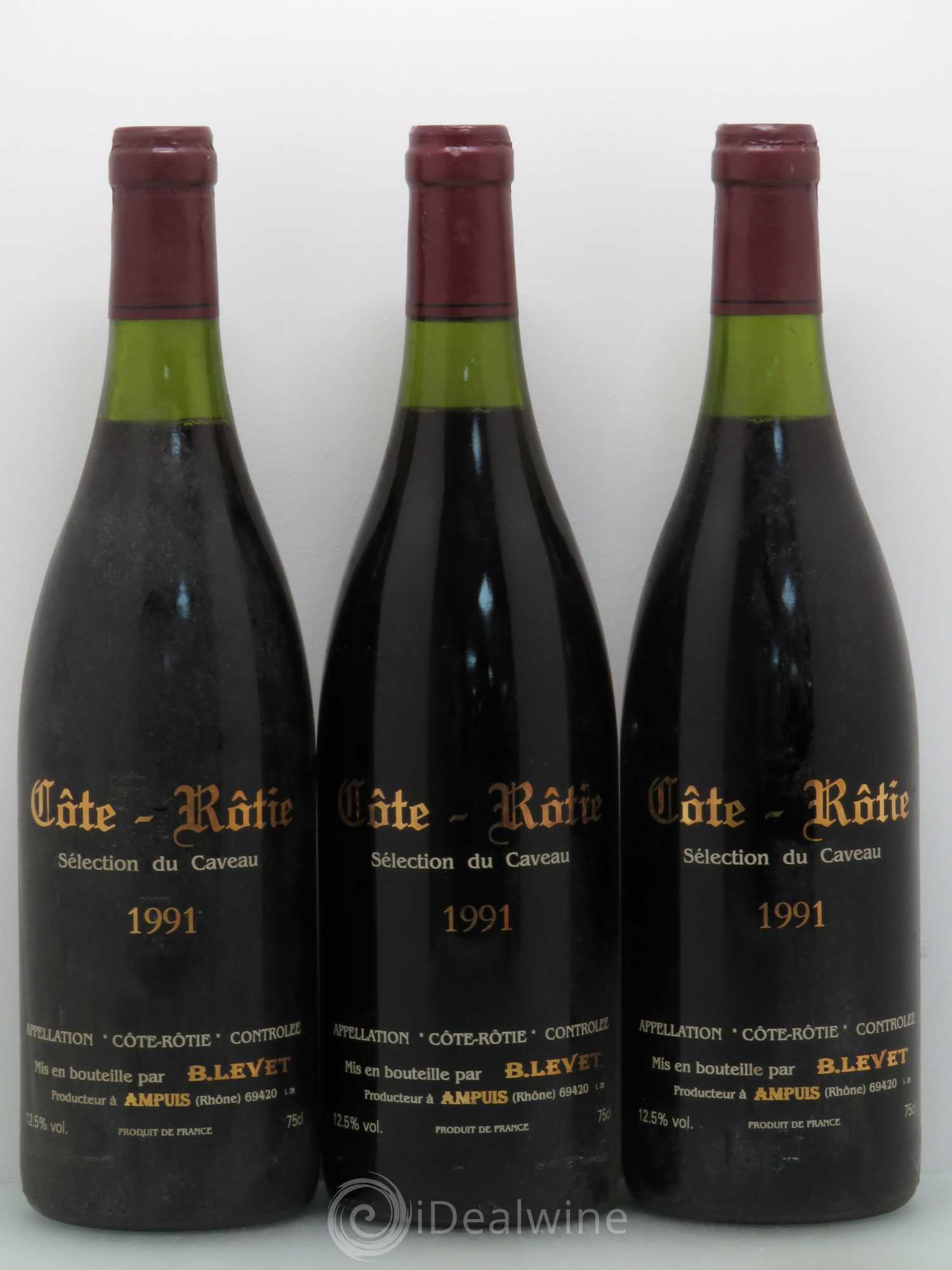 Côte-Rôtie Levet 1991 - Lot de 3 bouteilles - 1