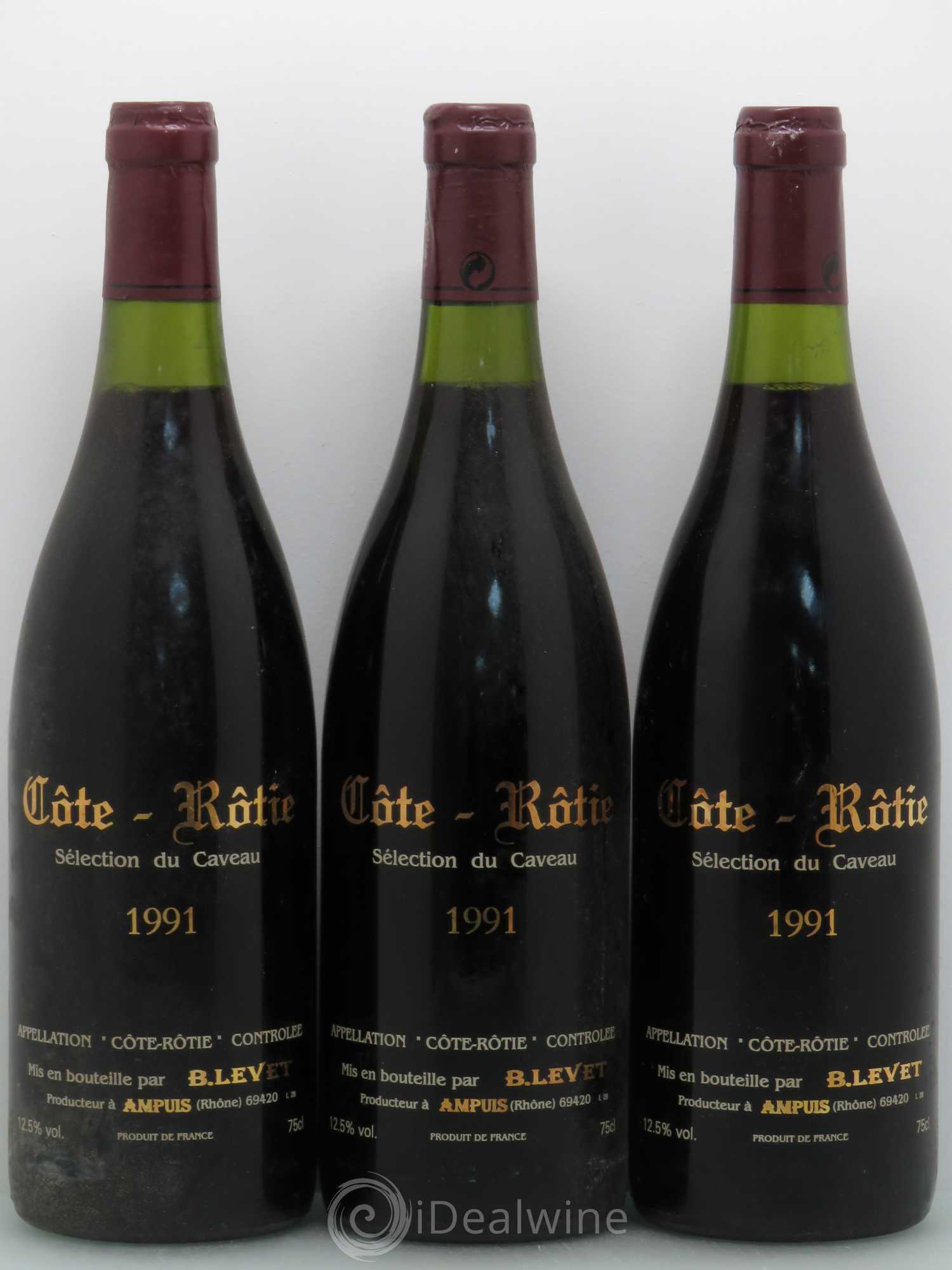 Côte-Rôtie Levet 1991 - Lot de 3 bouteilles - 1