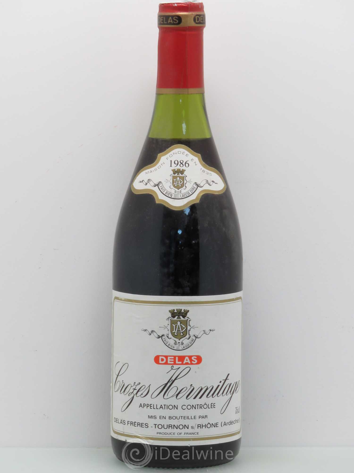 Crozes-Hermitage Delas 1986 - Lot de 1 bouteille - 0