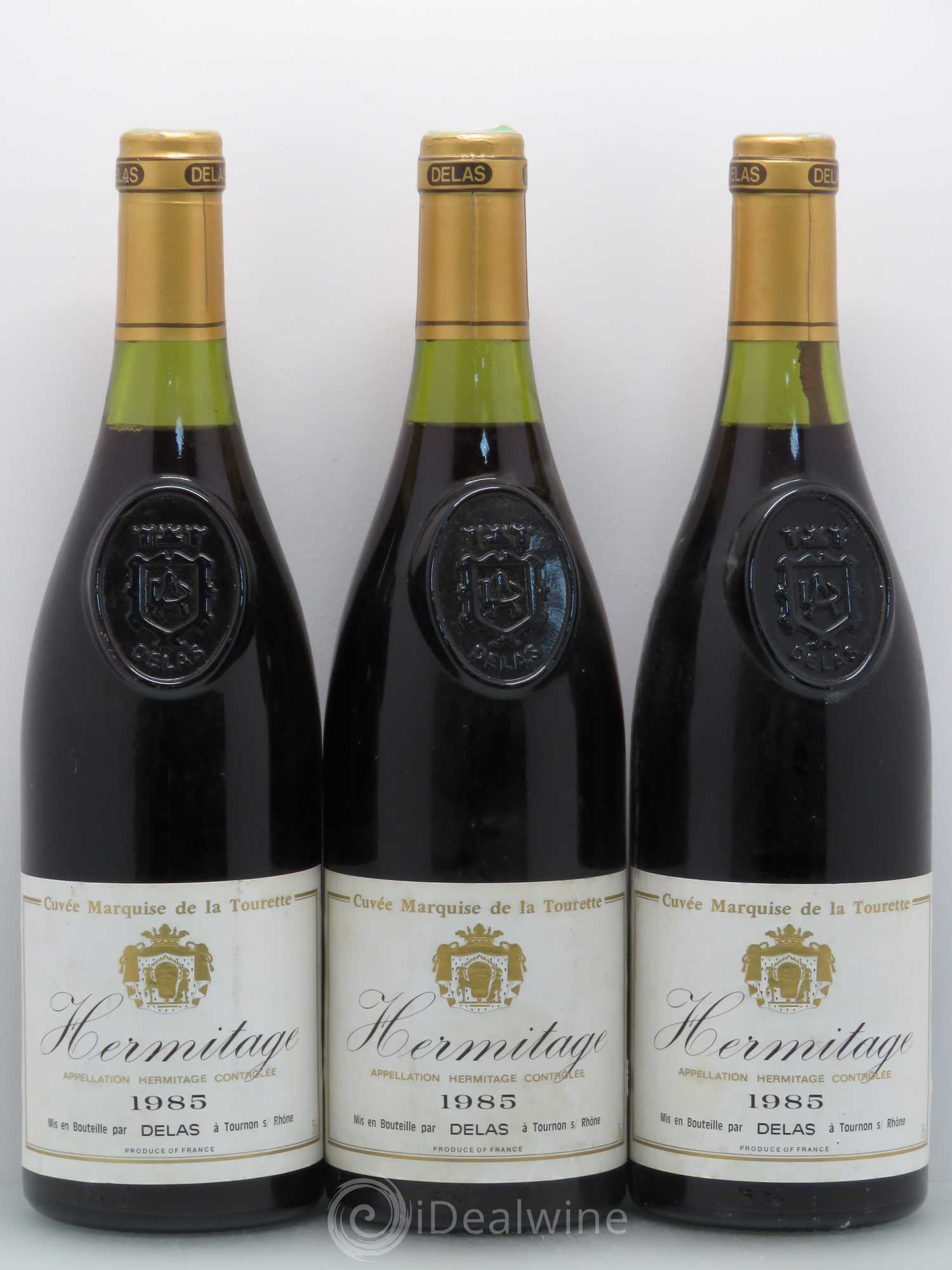 Hermitage Marquise de la Tourette Delas Frères 1985 - Lot de 6 bouteilles - 2