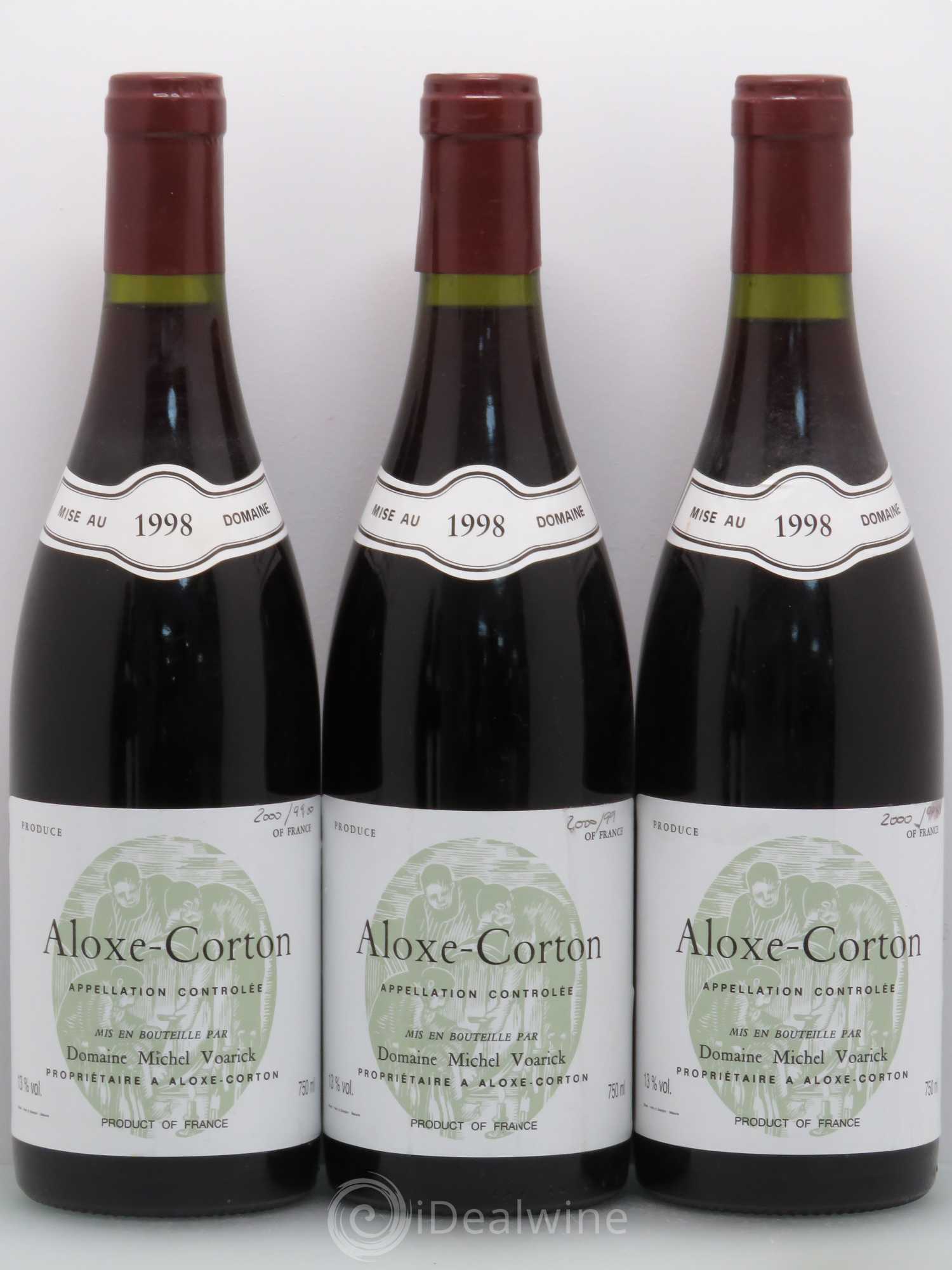 Aloxe-Corton Voarick 1998 - Lot de 5 bouteilles - 1