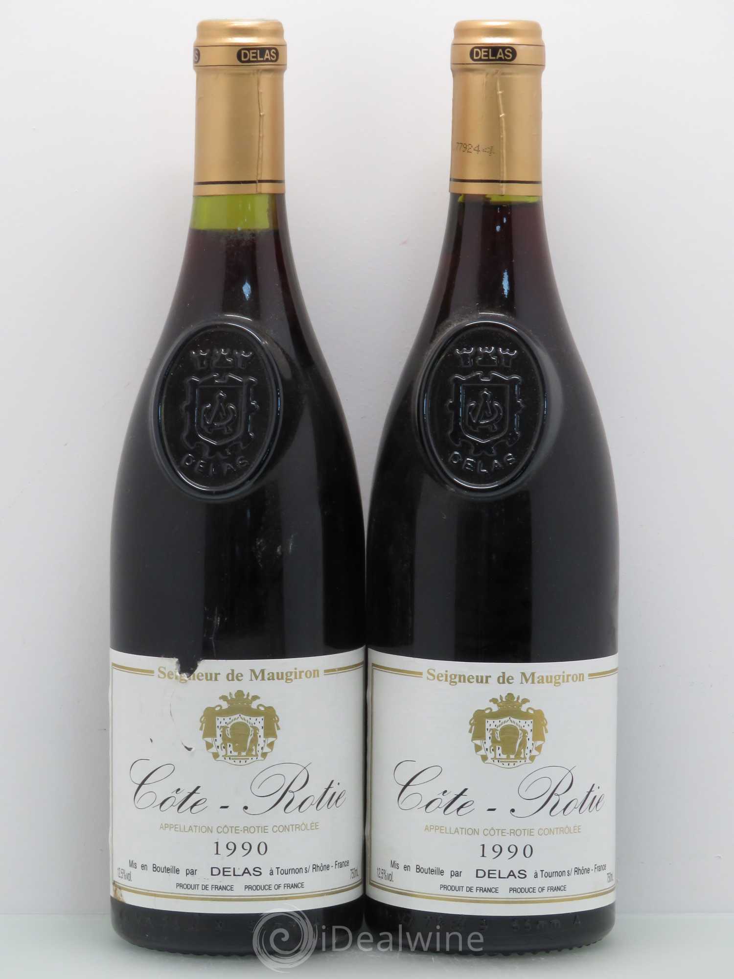Côte-Rôtie Seigneur de Maugiron Delas 1990 - Posten von 2 Flaschen - 0