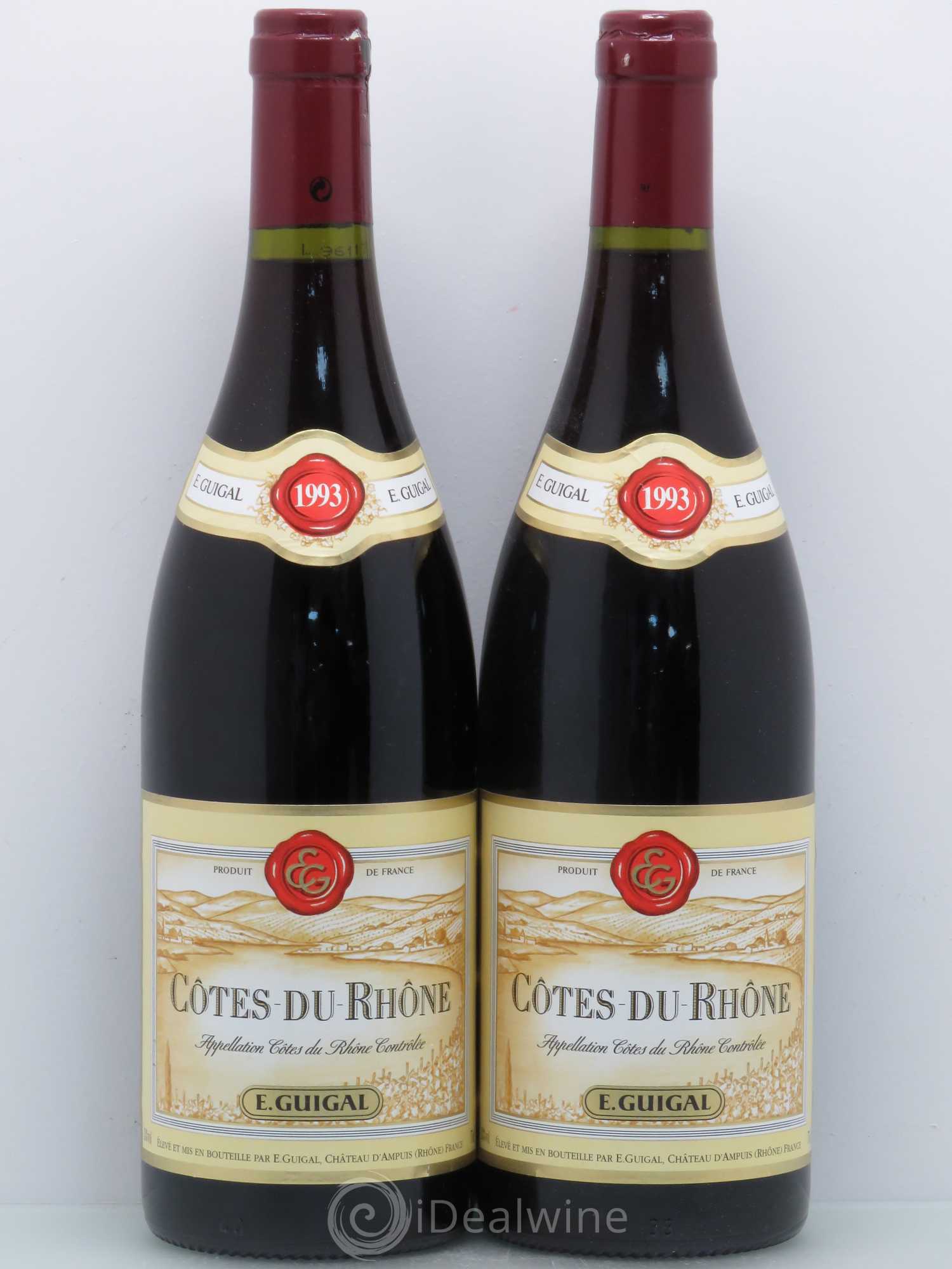 Côtes-du-Rhône Guigal 1993 - Lot de 4 bouteilles - 2