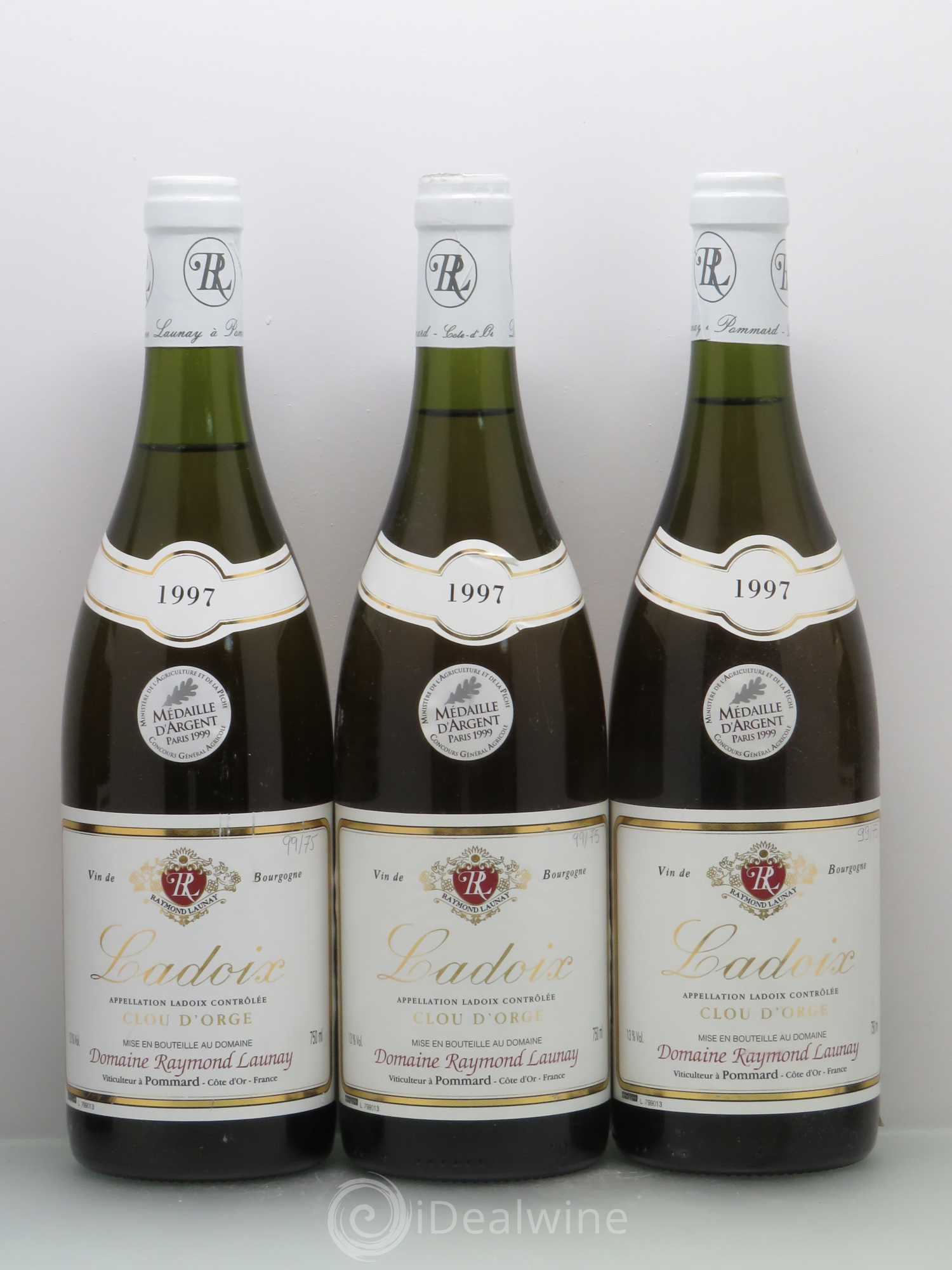 Ladoix Clou DOrge Raymond Launay 1997 - Posten von 5 Flaschen - 1