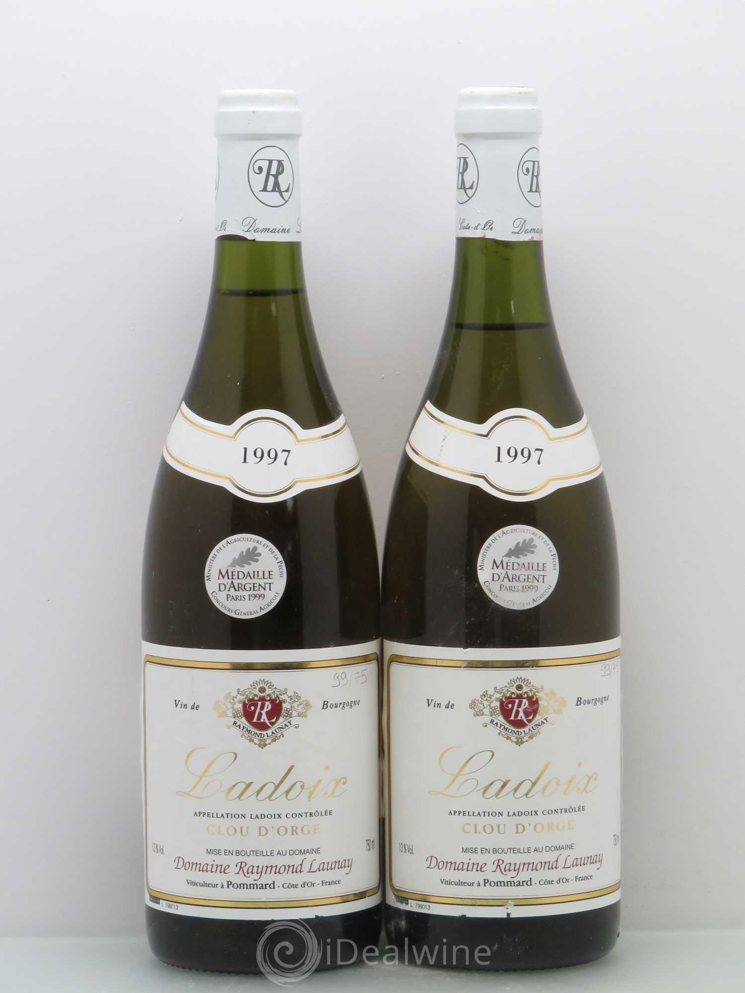 Ladoix Clou DOrge Raymond Launay 1997 - Posten von 5 Flaschen - 2