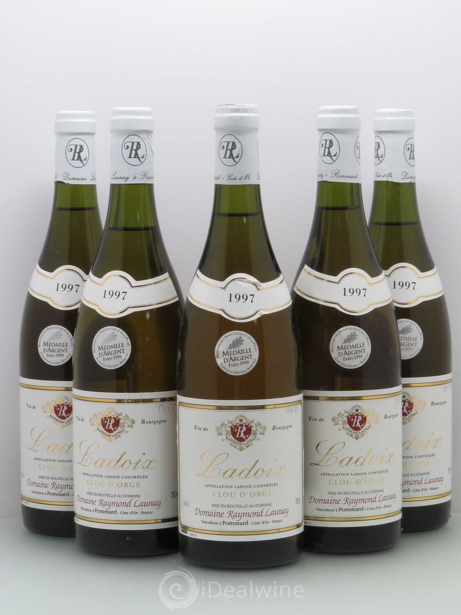 Ladoix Clou DOrge Raymond Launay 1997 - Posten von 5 Flaschen - 0