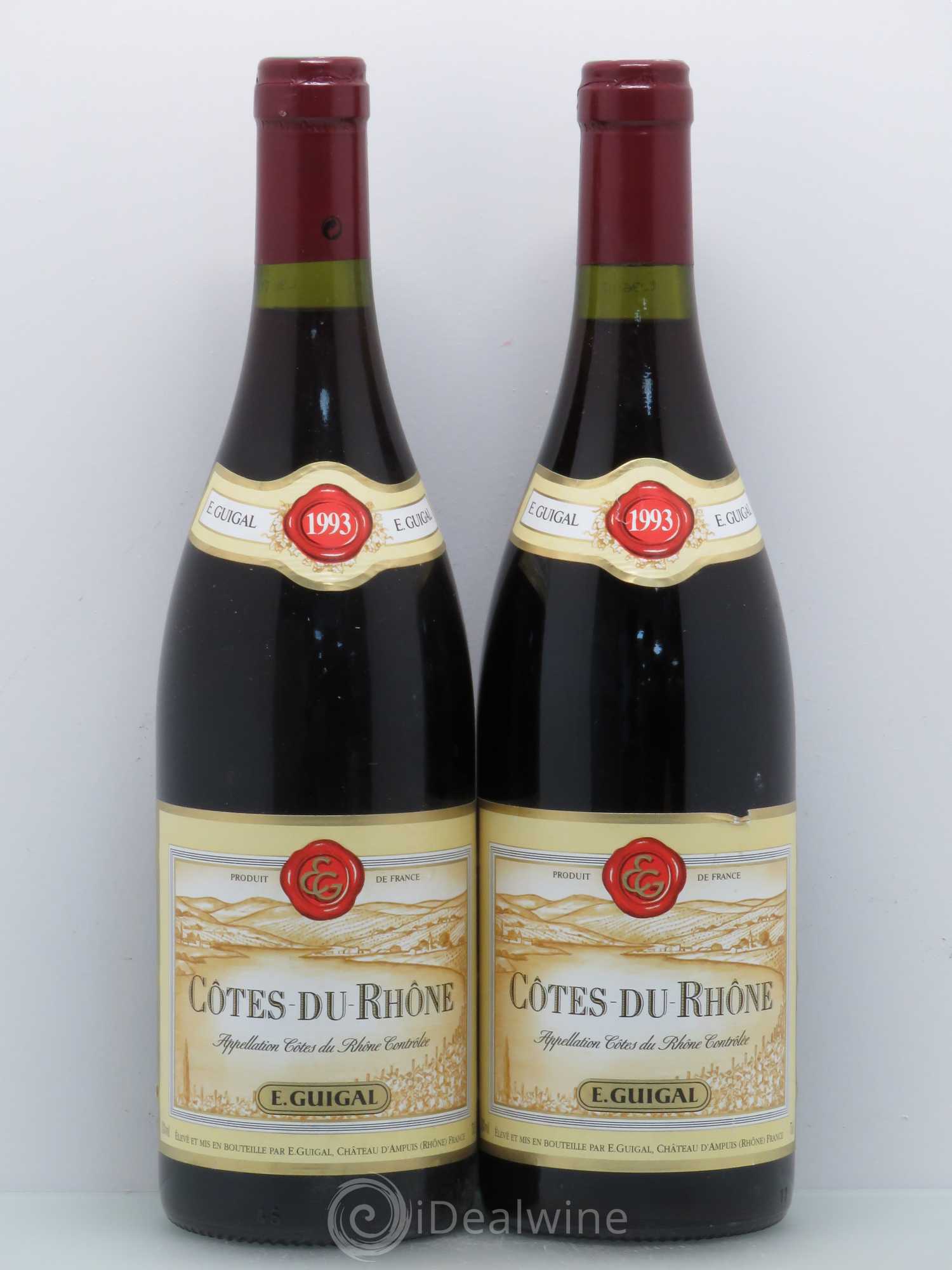 Côtes-du-Rhône Guigal 1993 - Lot de 4 bouteilles - 2