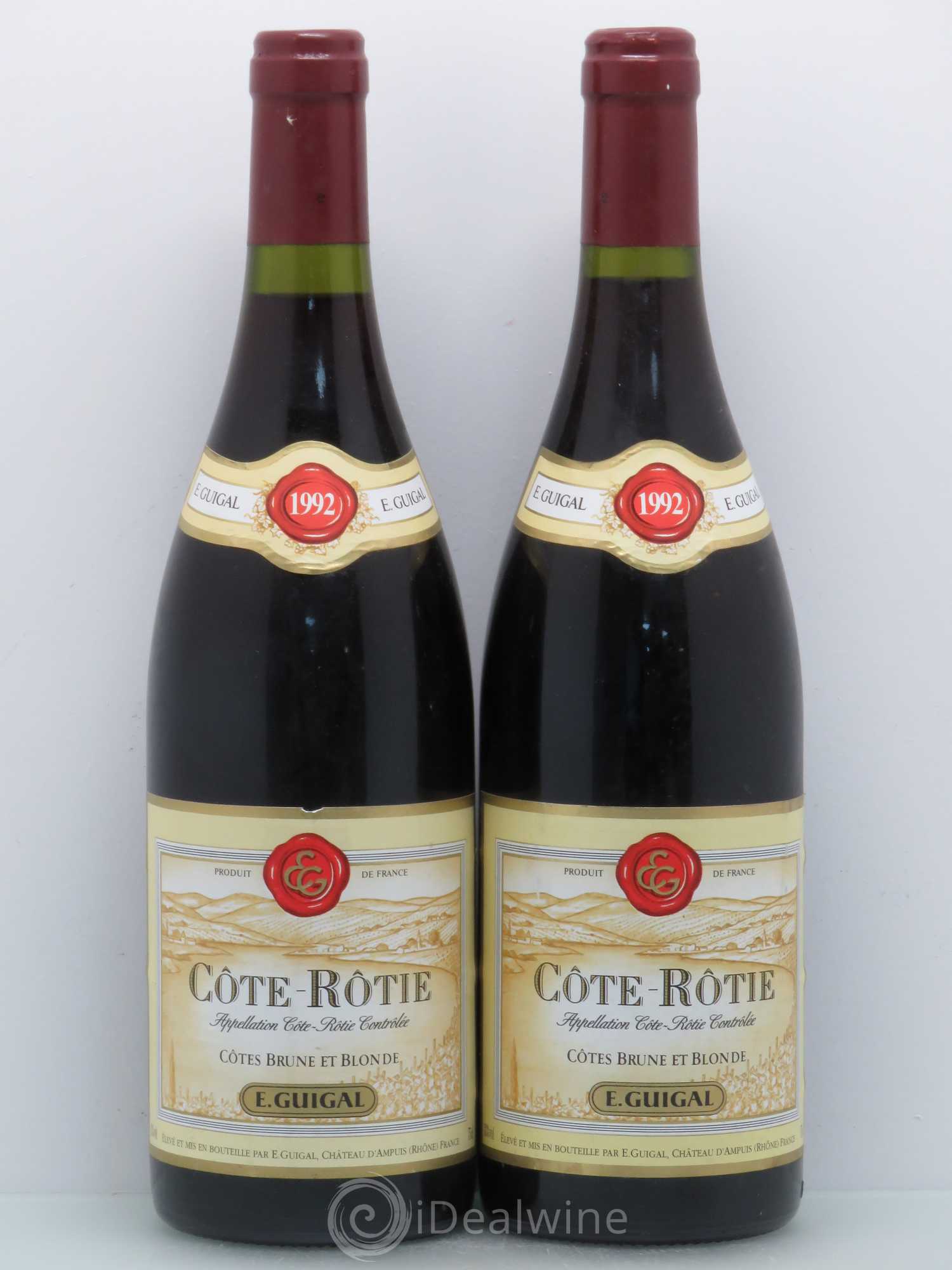 Côte-Rôtie Côtes Brune et Blonde Guigal 1992 - Lot de 2 bouteilles - 0