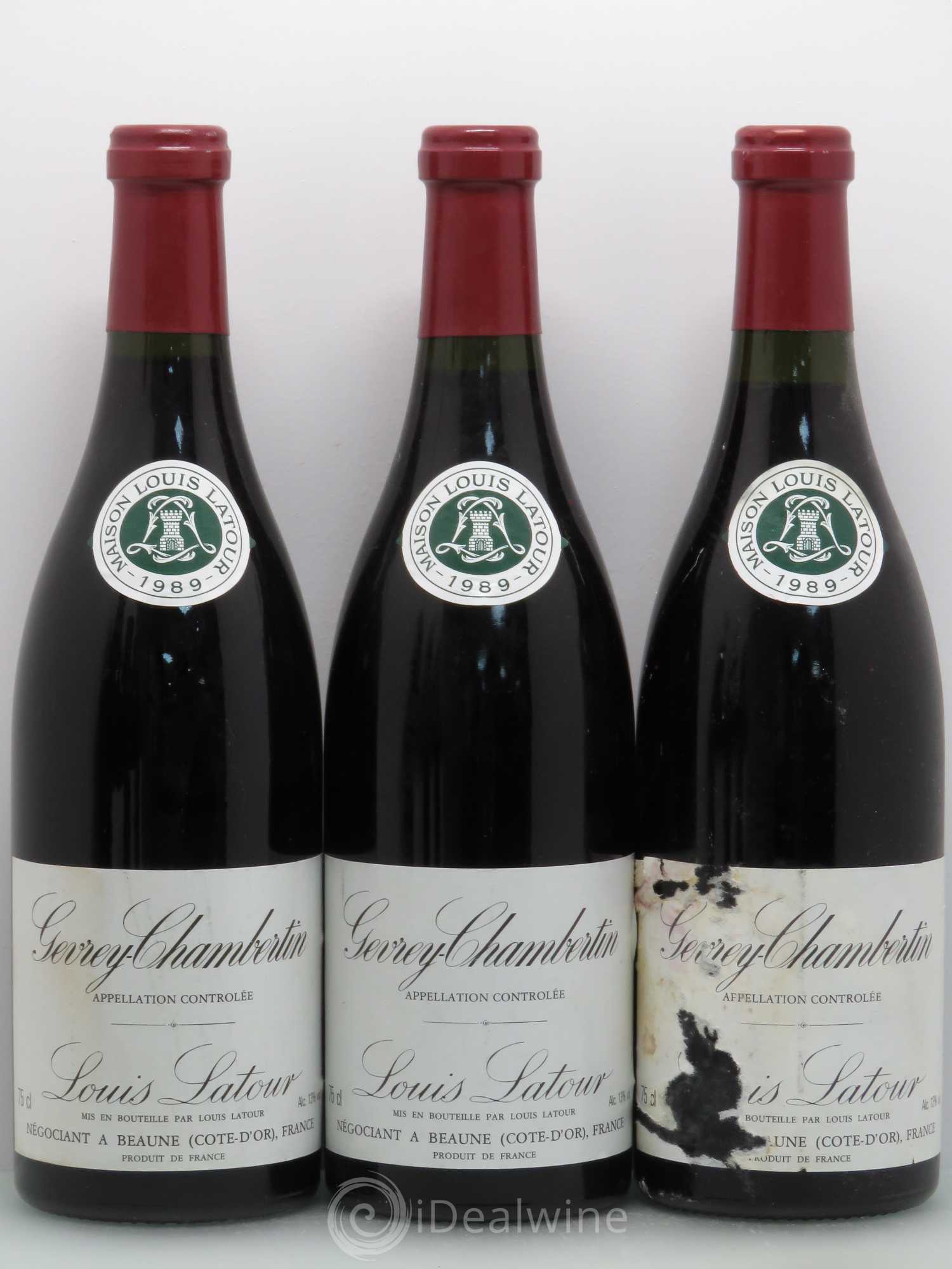 Gevrey-Chambertin Latour 1989 - Lot de 6 bouteilles - 1