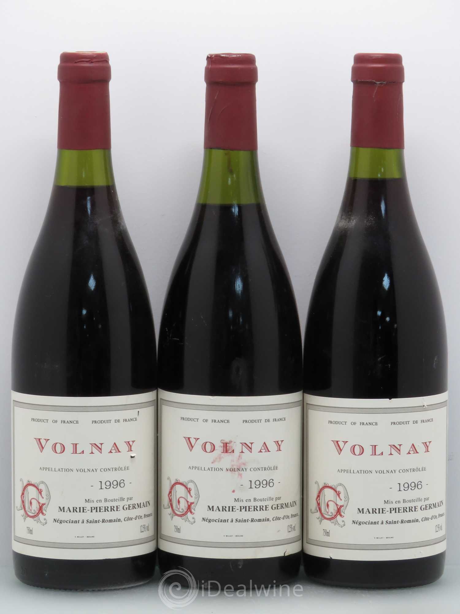 Volnay Germain 1996 - Lot de 3 bouteilles - 0