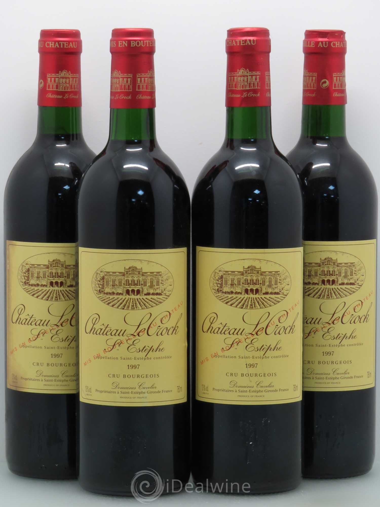 Château le Crock Cru Bourgeois 1997 - Lot de 4 bouteilles - 0