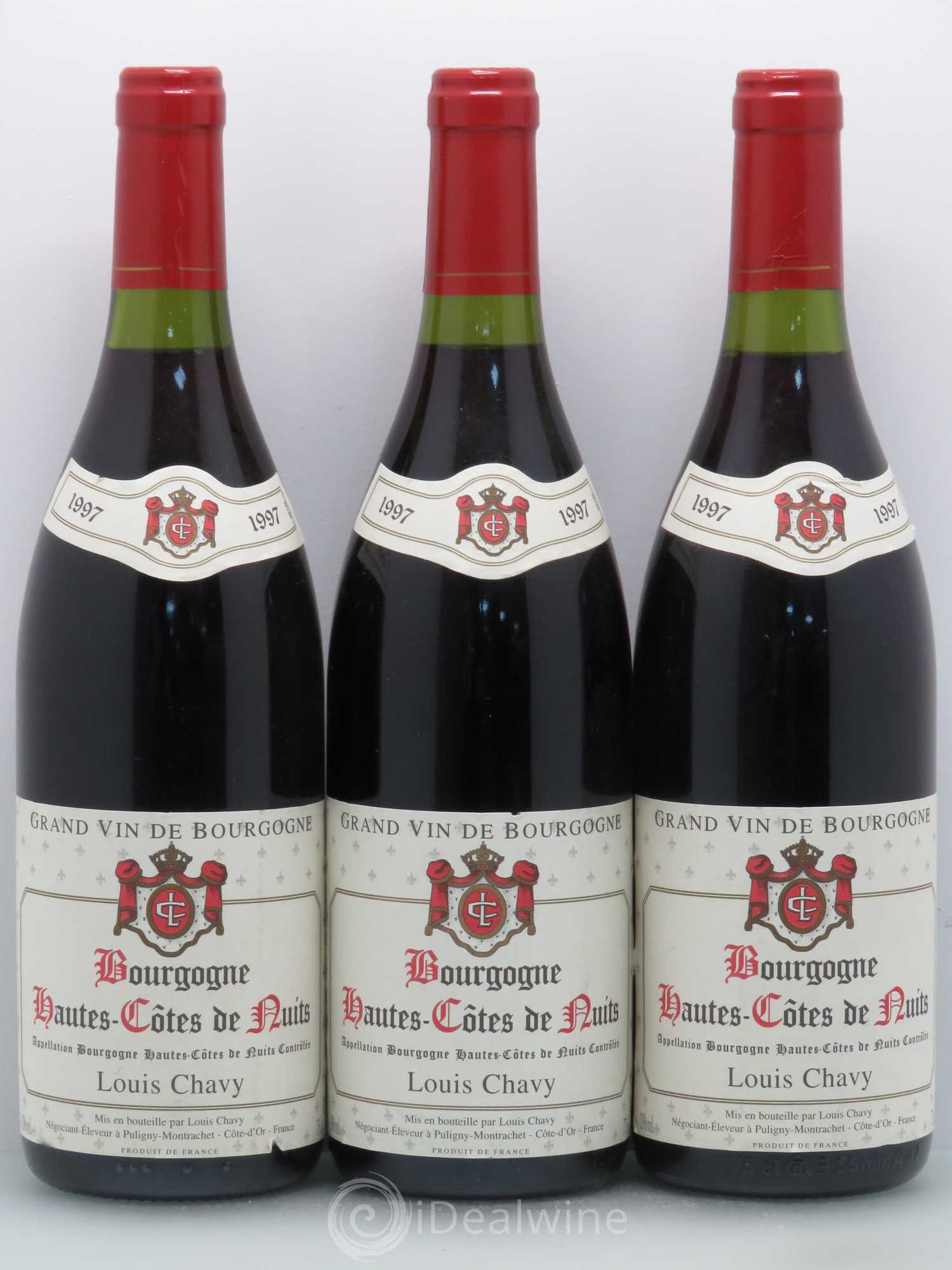 Hautes-Côtes de Nuits Louis Chavy 1997 - Lot de 3 bouteilles - 0