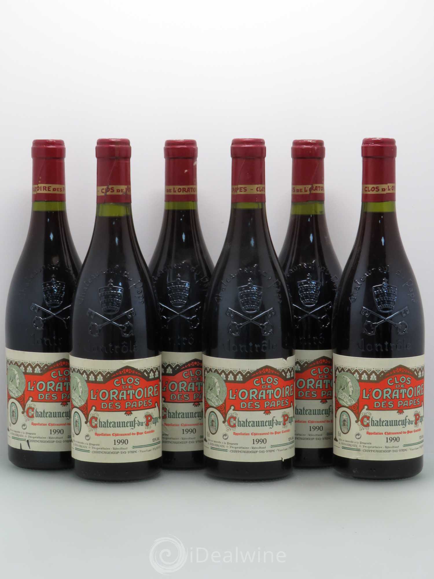 Châteauneuf-du-Pape Clos de l'Oratoire des Papes 1990 - Lot de 6 bouteilles - 0