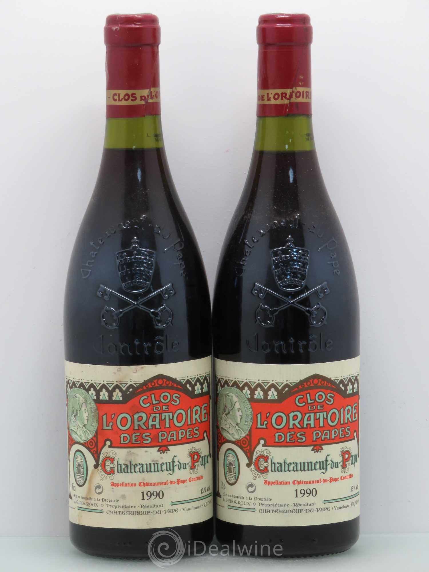 Châteauneuf-du-Pape Clos de l'Oratoire des Papes 1990 - Lot de 2 bouteilles - 0