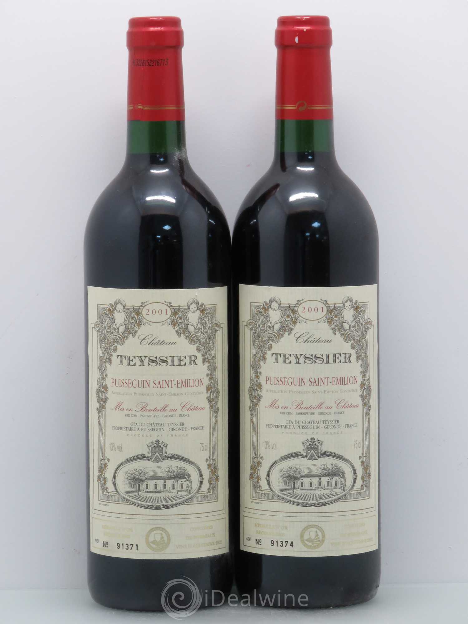 Bordeaux Chateau Teyssier Puisseguin St Emilion 2001 - Posten von 8 Flaschen - 3