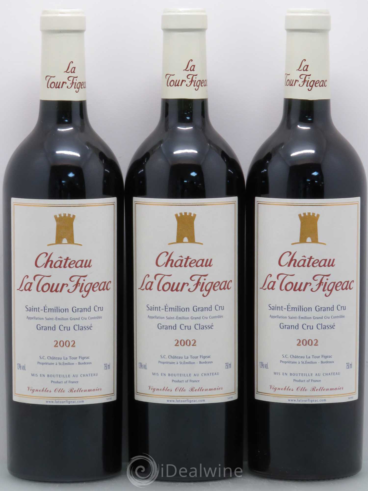 Château la Tour Figeac Grand Cru Classé 2002 - Lot de 6 bouteilles - 2