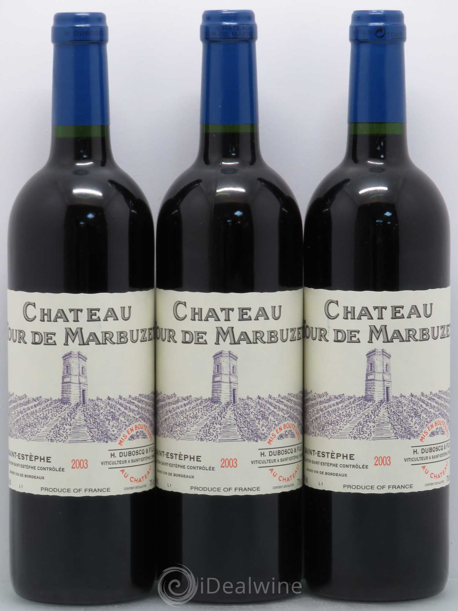 Saint-Estèphe Tour de Marbuzet 2003 - Lot de 12 bouteilles - 4
