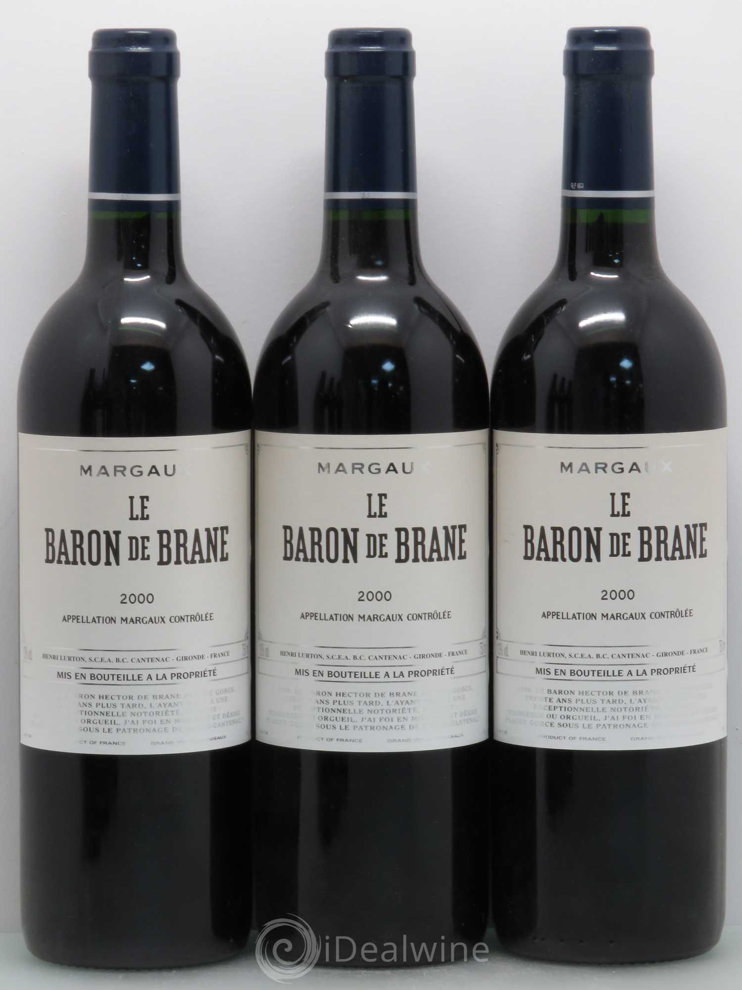 Baron de Brane Second Vin 2000 - Lot de 12 bouteilles - 1