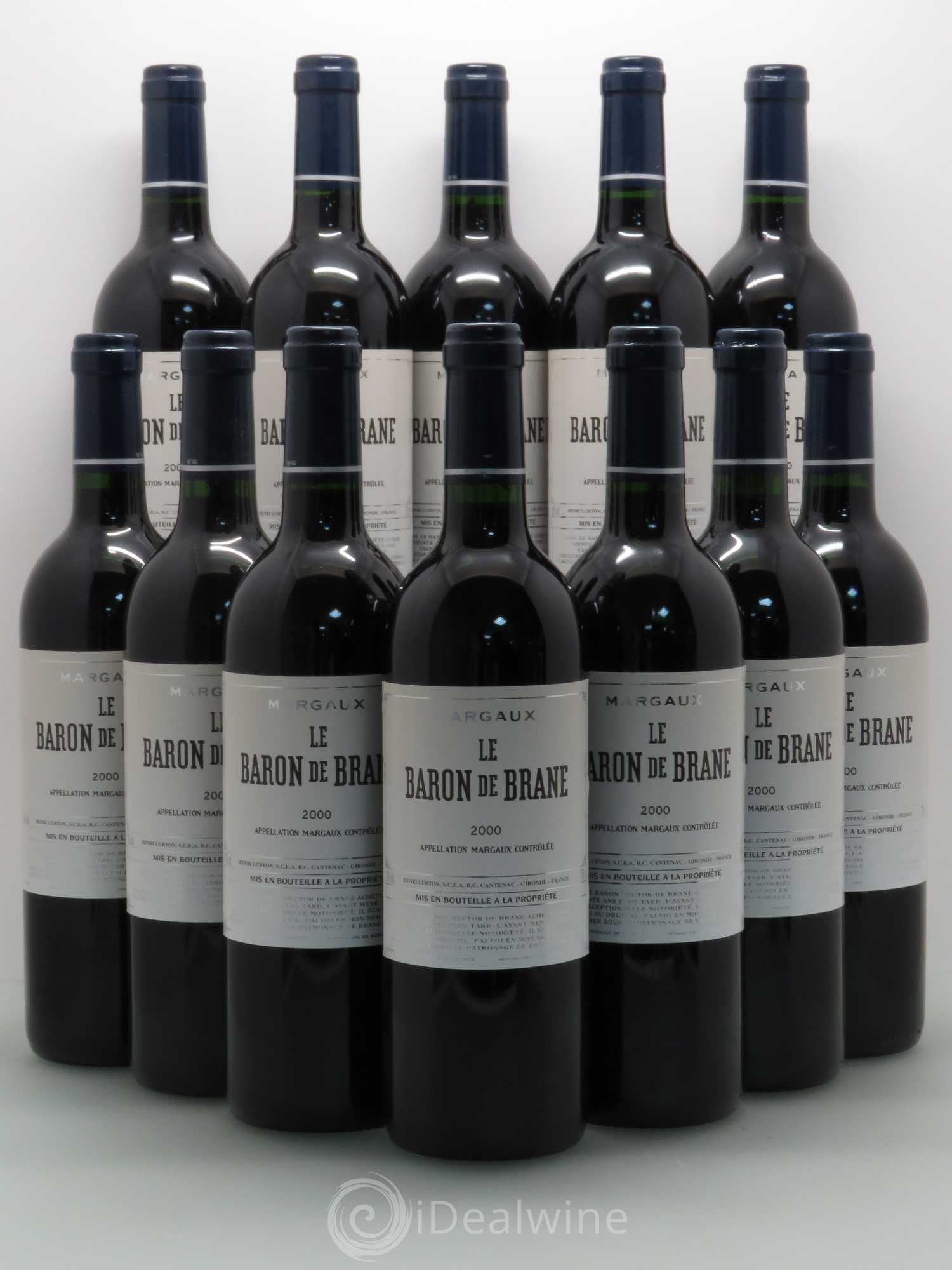 Baron de Brane Second Vin 2000 - Lot de 12 bouteilles - 0
