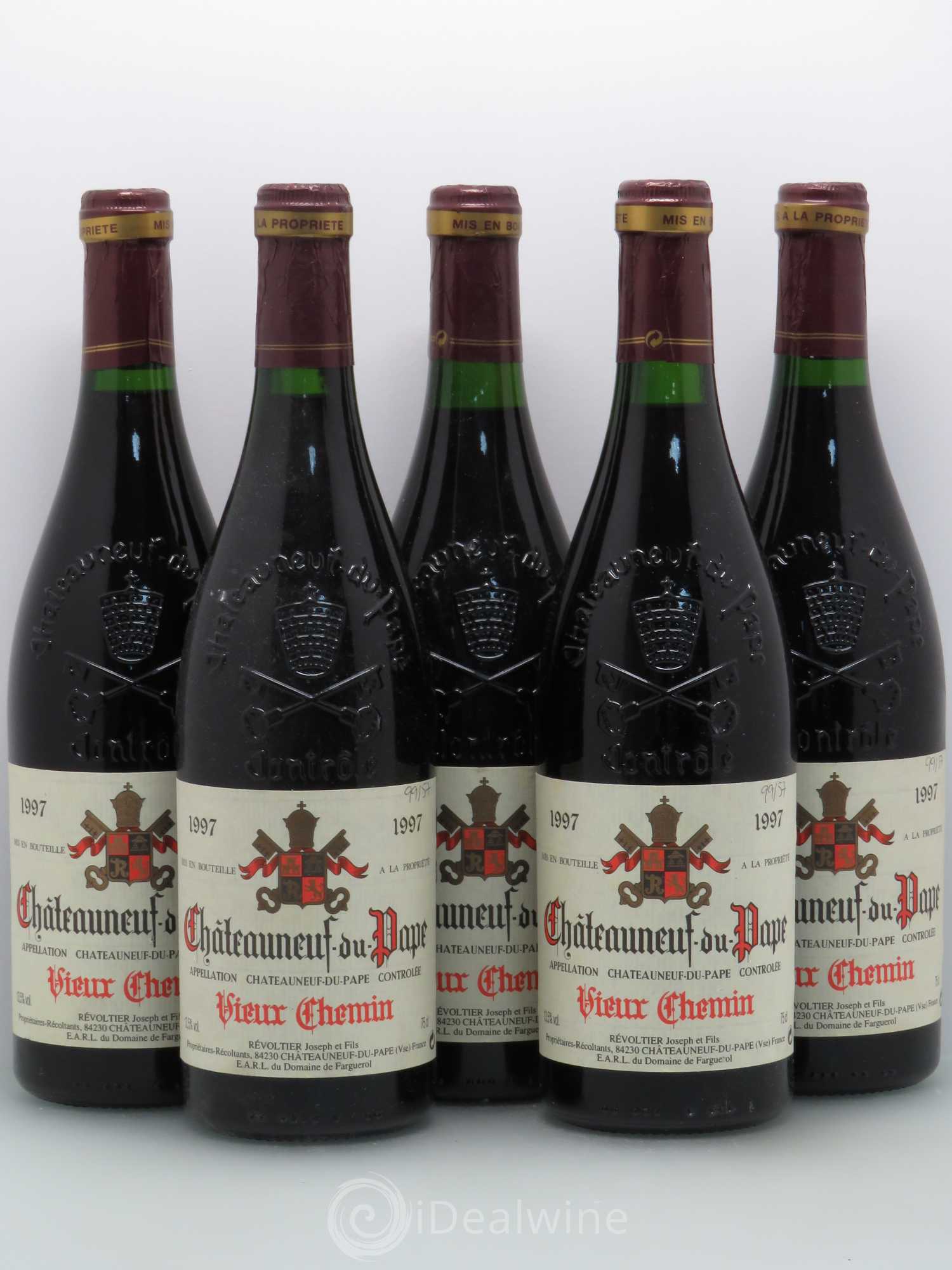 Châteauneuf-du-Pape Vieux Chemin 1997 - Lot de 5 bouteilles - 0