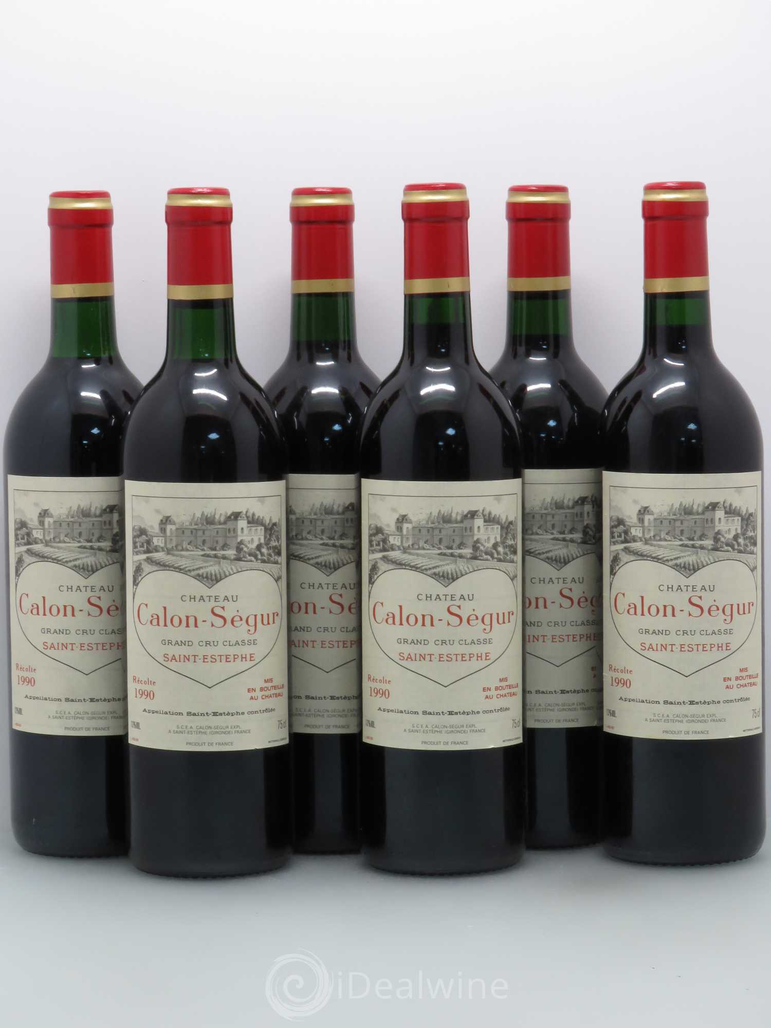 Château Calon Ségur 3ème Grand Cru Classé 1990 - Lot de 6 bouteilles - 0