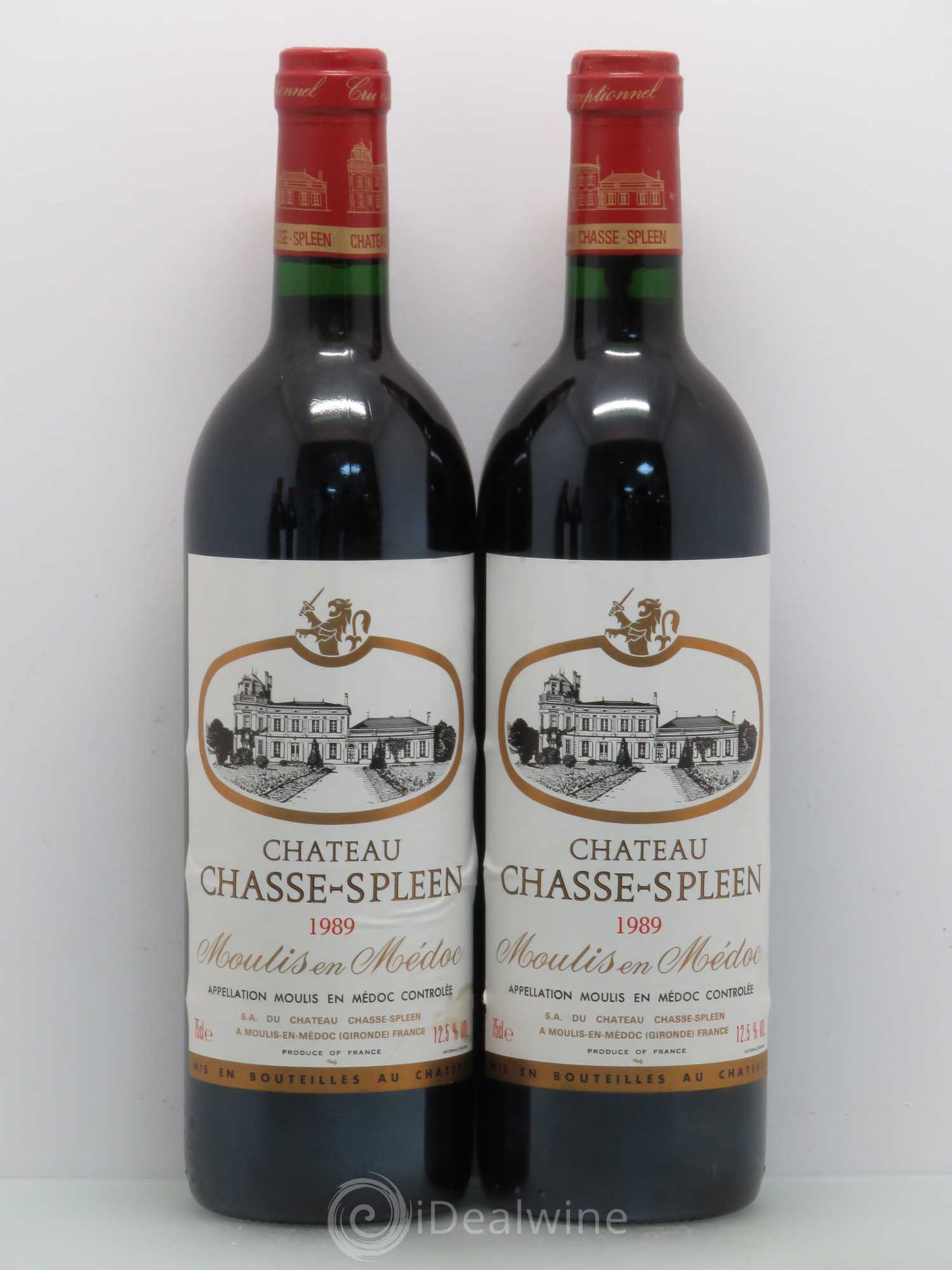Château Chasse Spleen 1989 - Lot de 4 bouteilles - 1