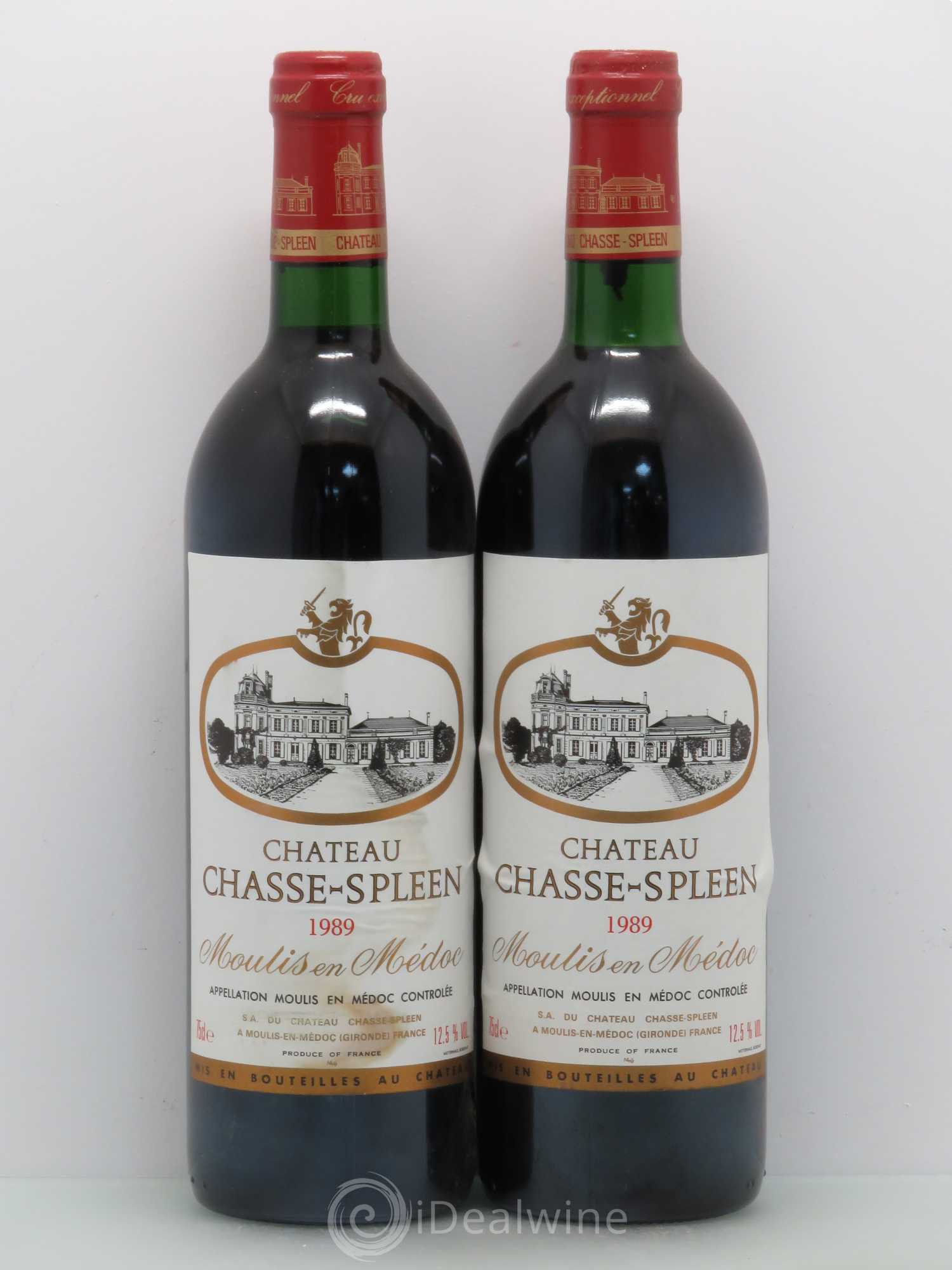 Château Chasse Spleen 1989 - Lot de 4 bouteilles - 2